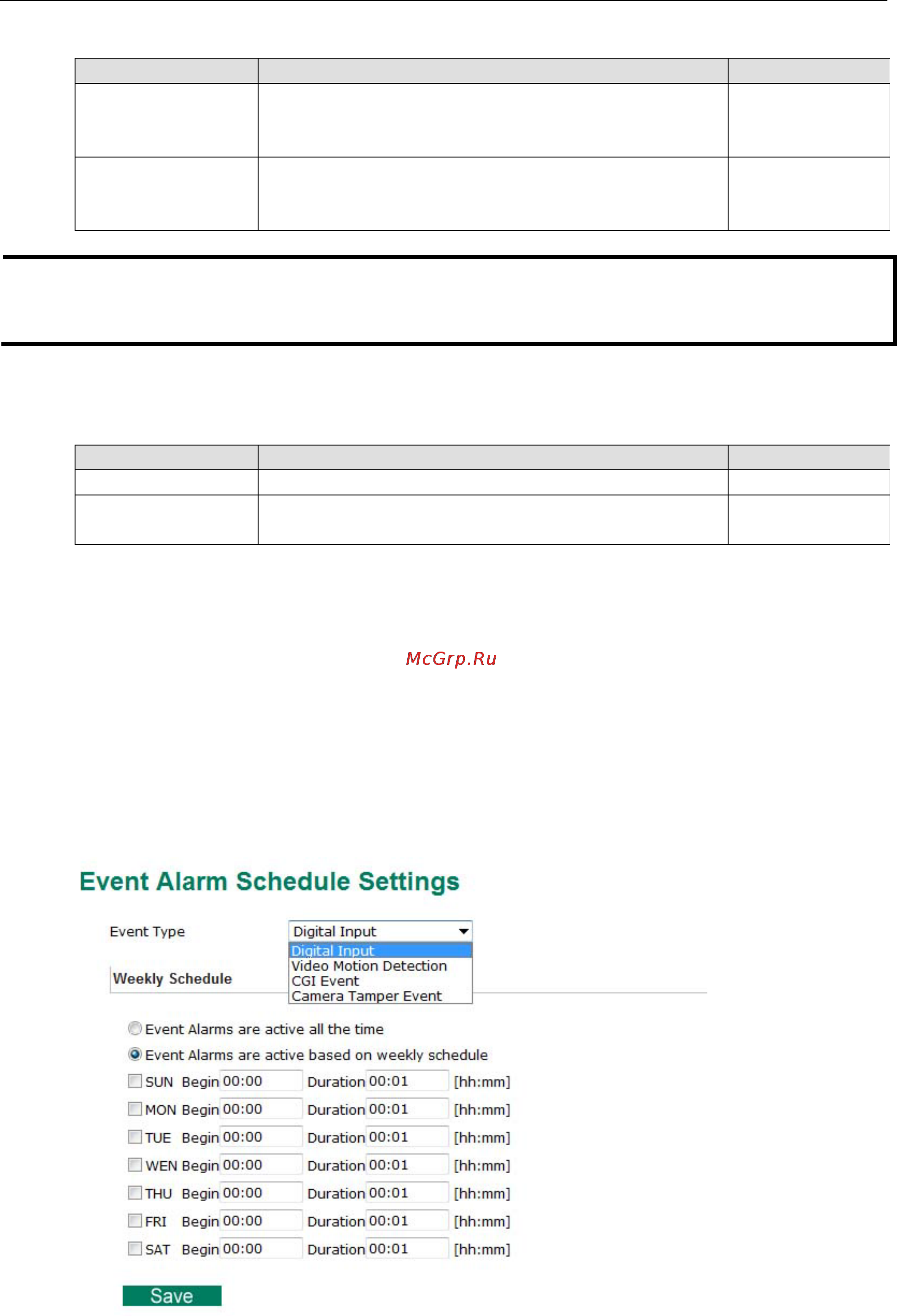 Moxa VPort 26A-1MP-T [65/82] Schedule