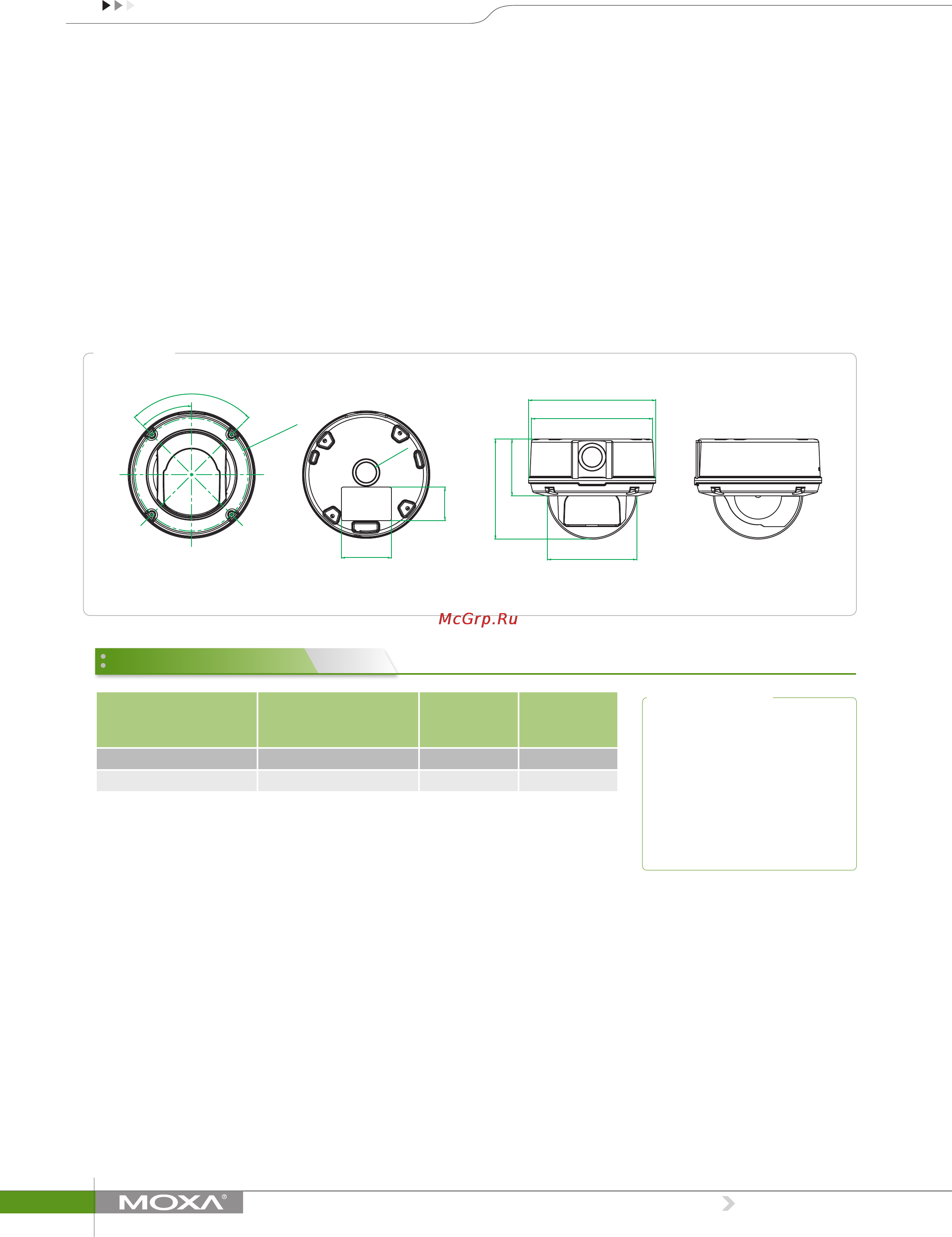 Moxa VPort P26A-1MP-T [3/4] Ordering information