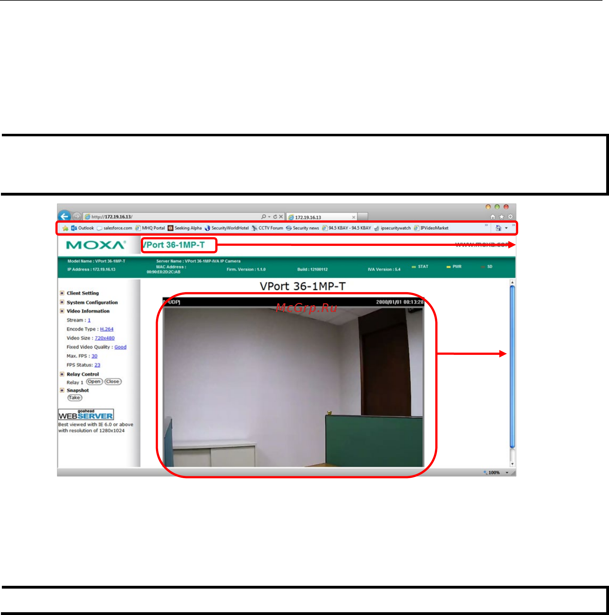 Moxa VPort 36-1MP [20/78] Functions featured on the vport s web homepage
