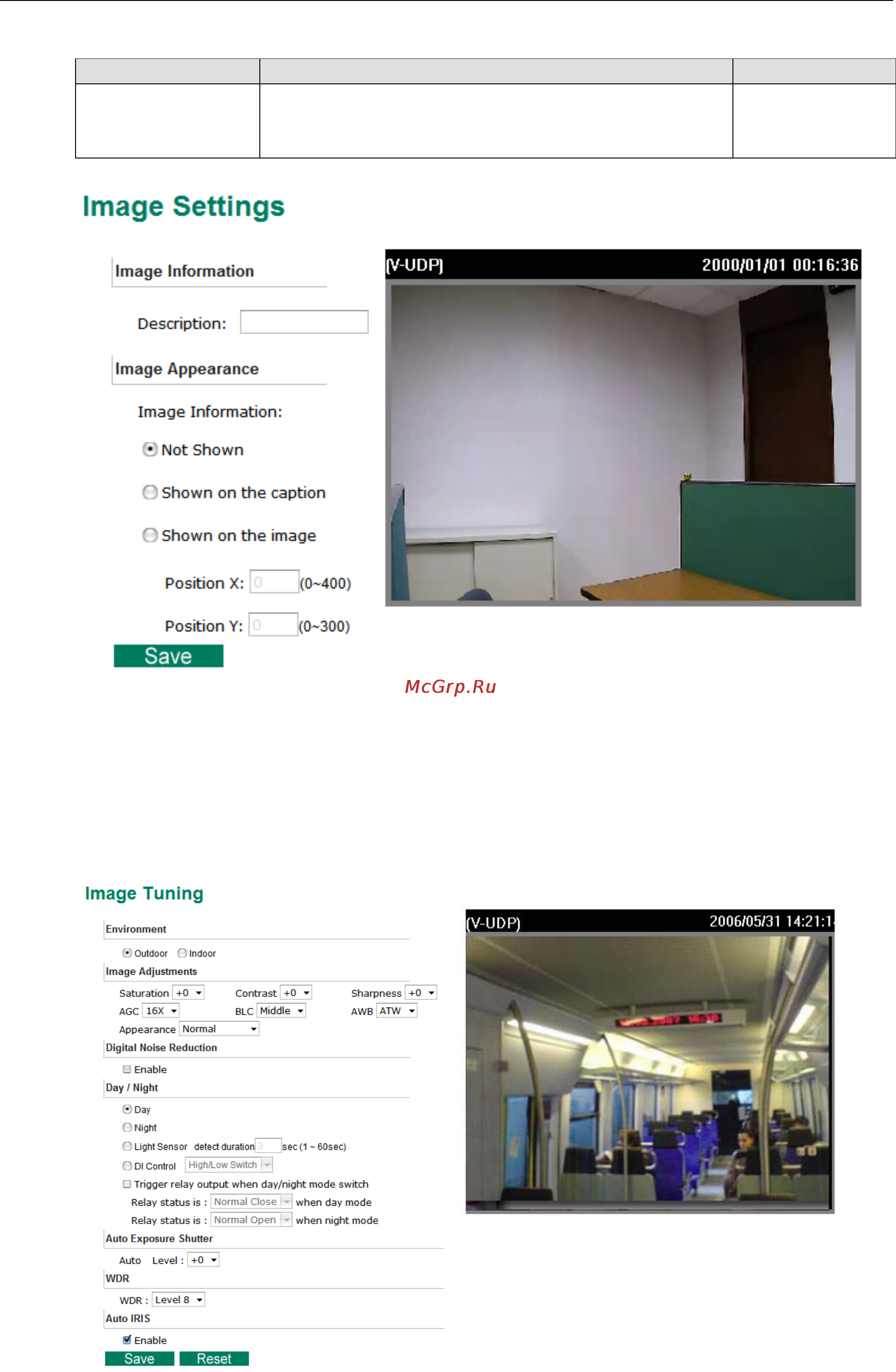 Moxa VPort 36-1MP-IVA [46/78] Image tuning