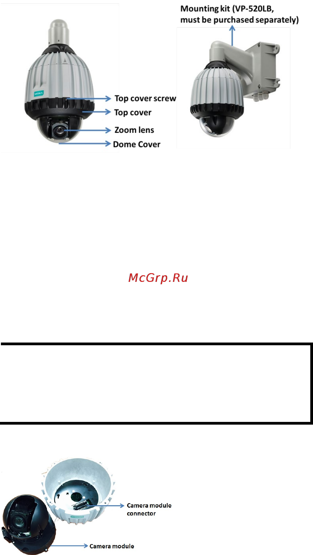 Moxa VPort 66-2MP-CAM30X . [4/15] Appearance
