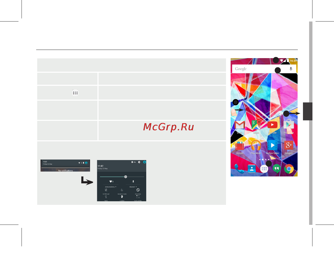 Archos Diamond Plus [89/197] Op het beginscherm