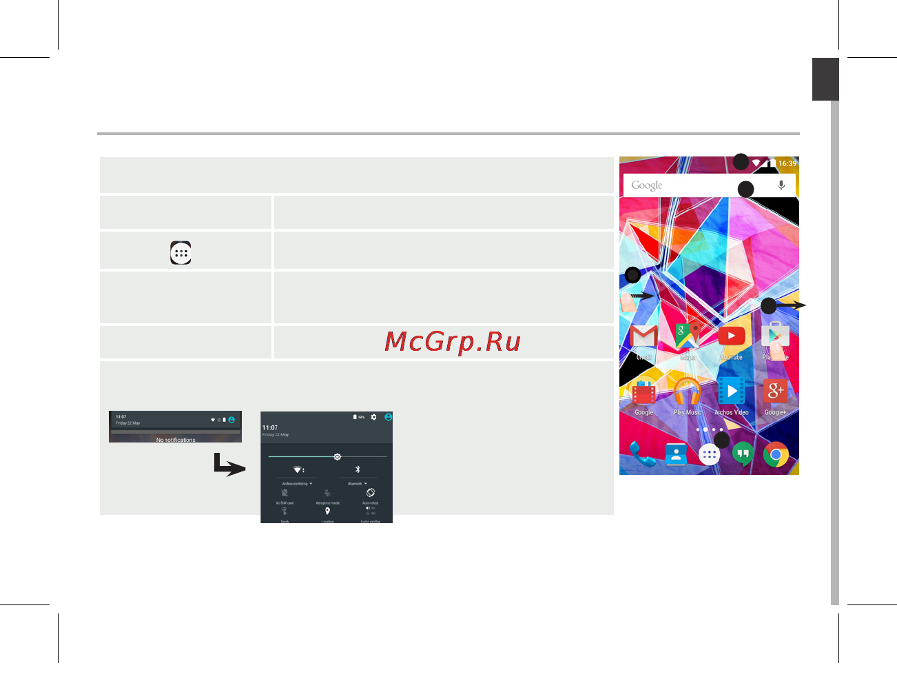 Archos Diamond Plus [9/197] On your homescreen