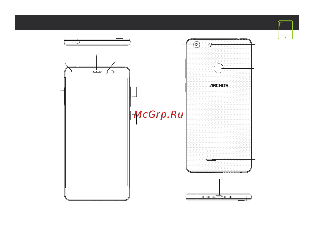 Archos 55 Diamond Selfie [75/87] Popis zariadenia