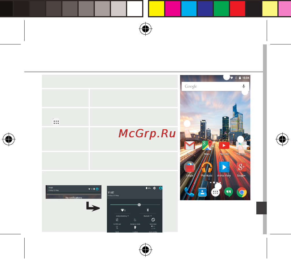 Archos 50 Helium Plus [153/181] A kezdőképernyőn