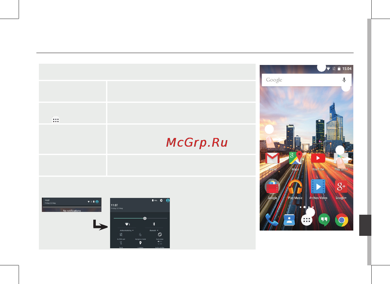 Archos 45c Helium [153/197] A kezdőképernyőn