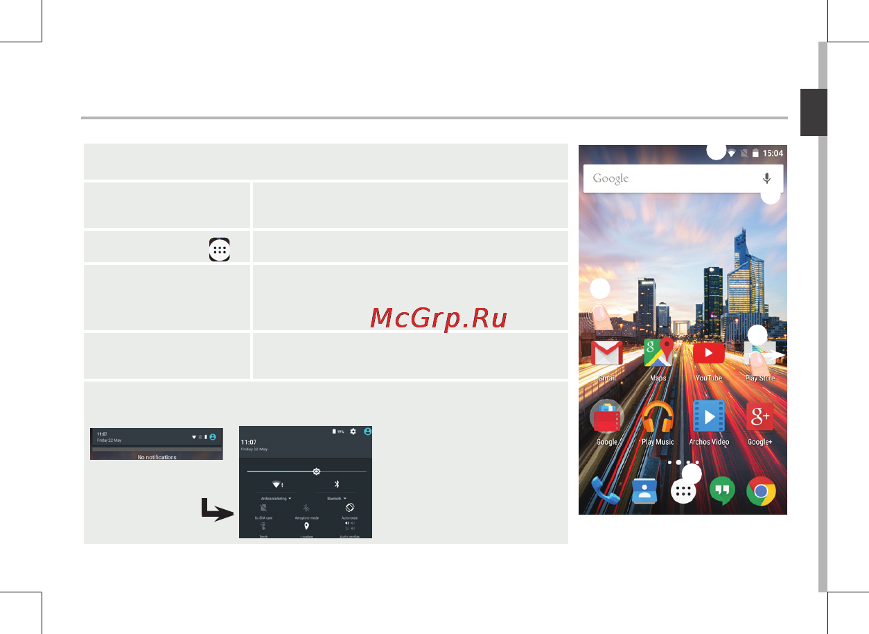 Archos 45c Helium [25/197] Sur votre écran d accueil