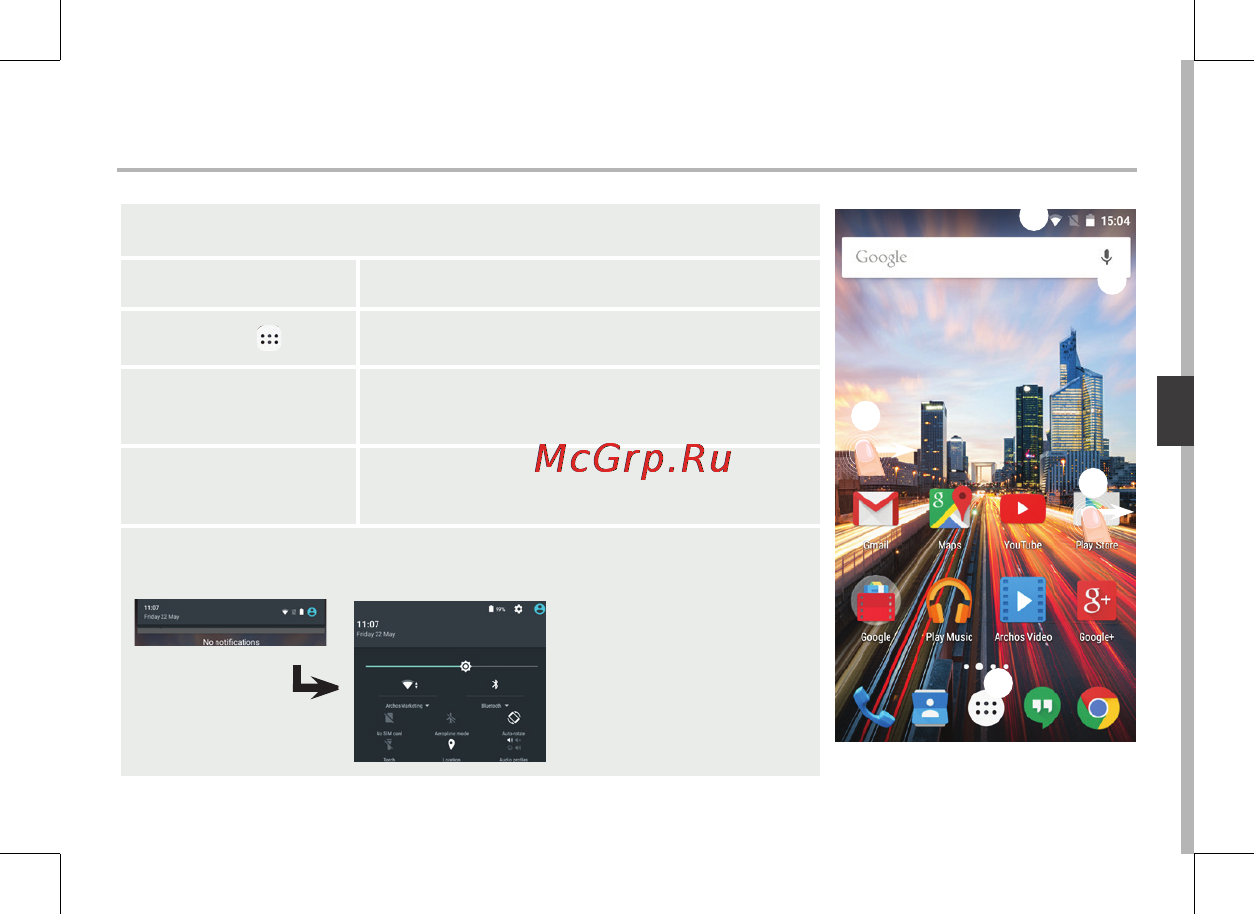 Archos 45c Helium [89/197] Op het beginscherm