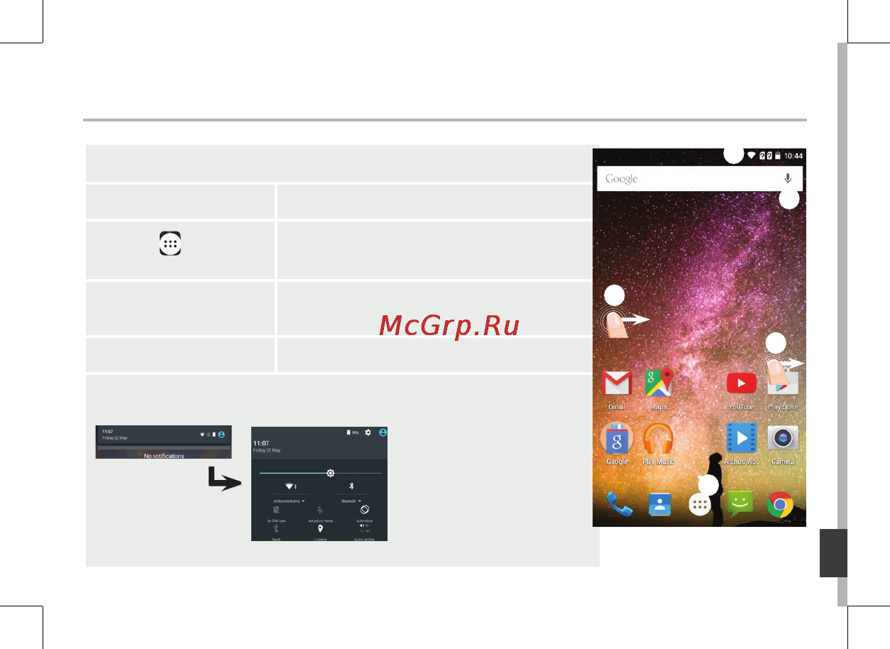 Archos 50 Power [169/197] Trên màn hình chủ
