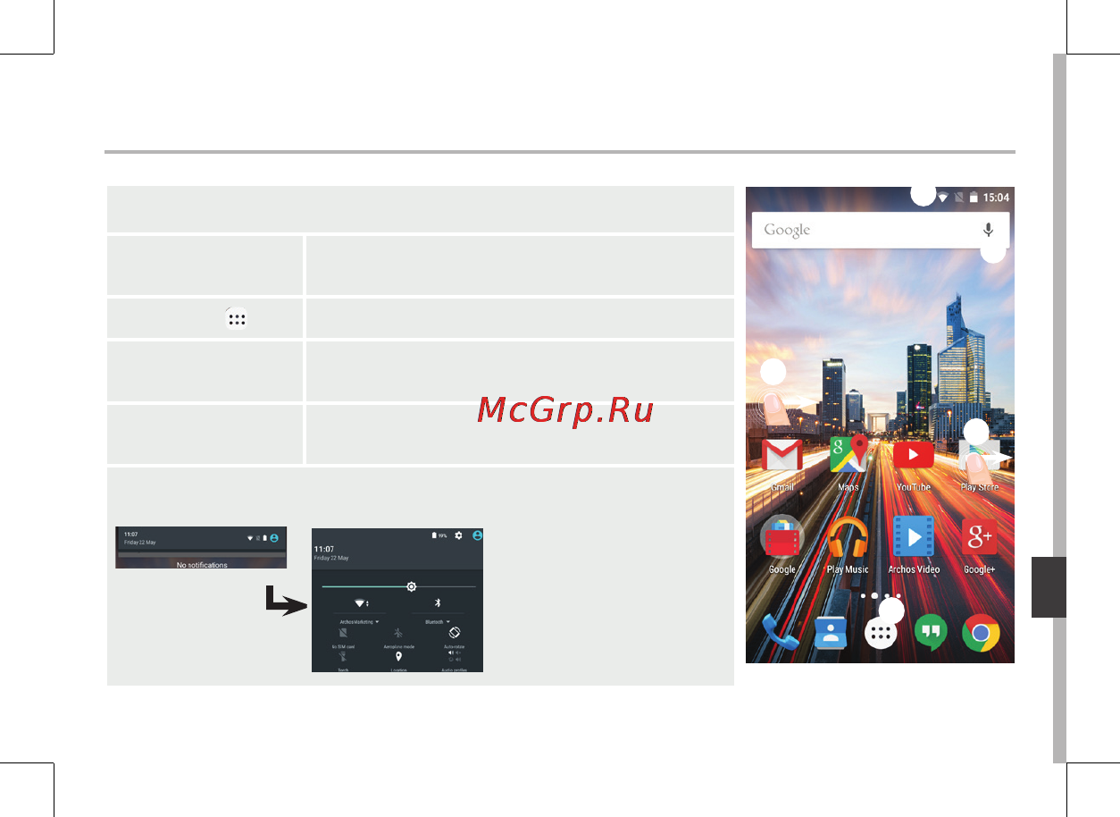 Archos 55 Cobalt Plus [137/197] Na ekranie głównym