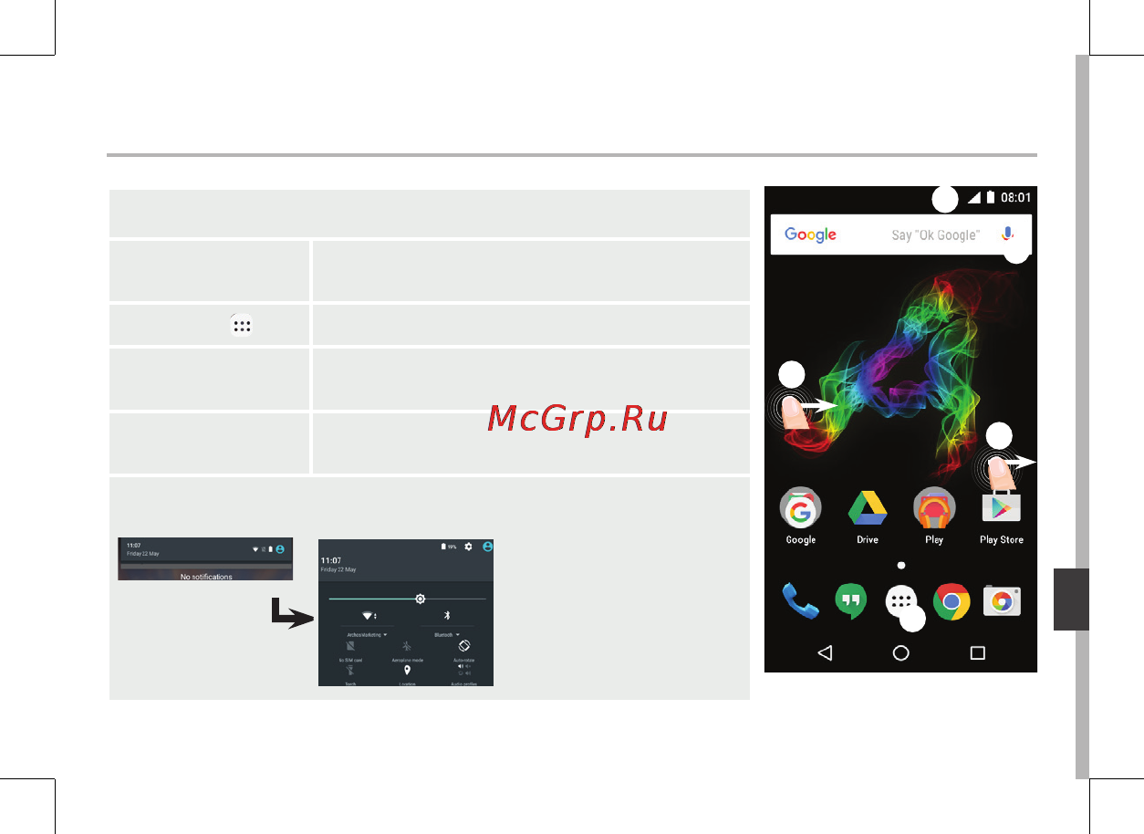 Archos 50 Platinum 4G [137/197] Na ekranie głównym