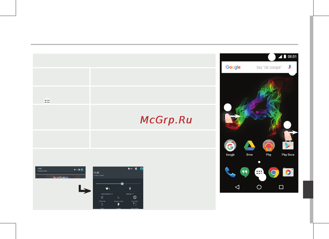 Archos 50 Platinum 4G [153/197] A kezdőképernyőn
