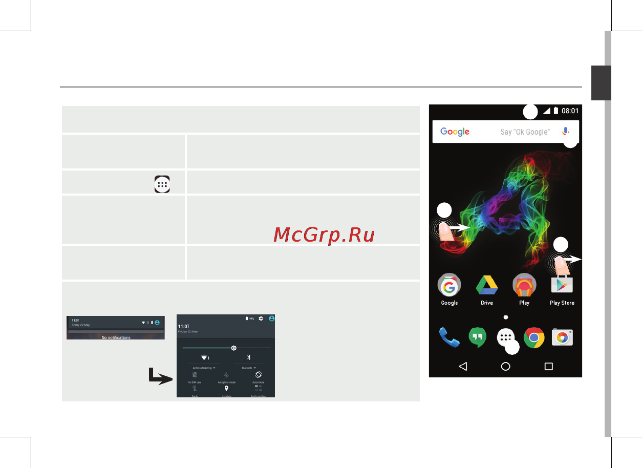 Archos 50 Platinum 4G [25/197] Sur votre écran d accueil