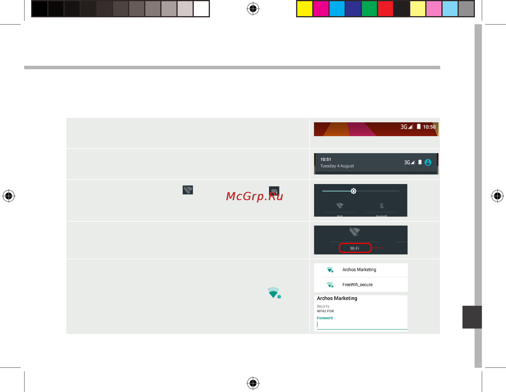 Archos 101b Xenon [151/180] Wi fi kapcsolat