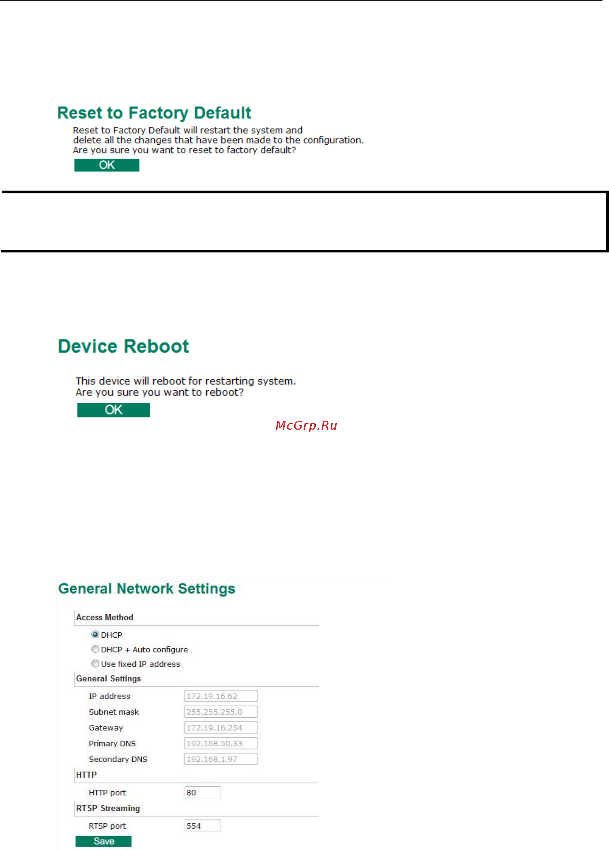 Moxa VPort P06HC-1MP-M12-CAM36 [29/69] Reset to factory default
