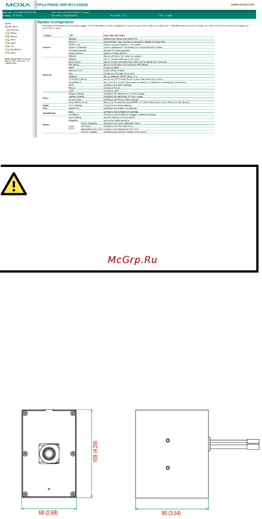 Moxa VPort P06HC-1MP-M12-CAM36-CT [12/16] Wiring requirements
