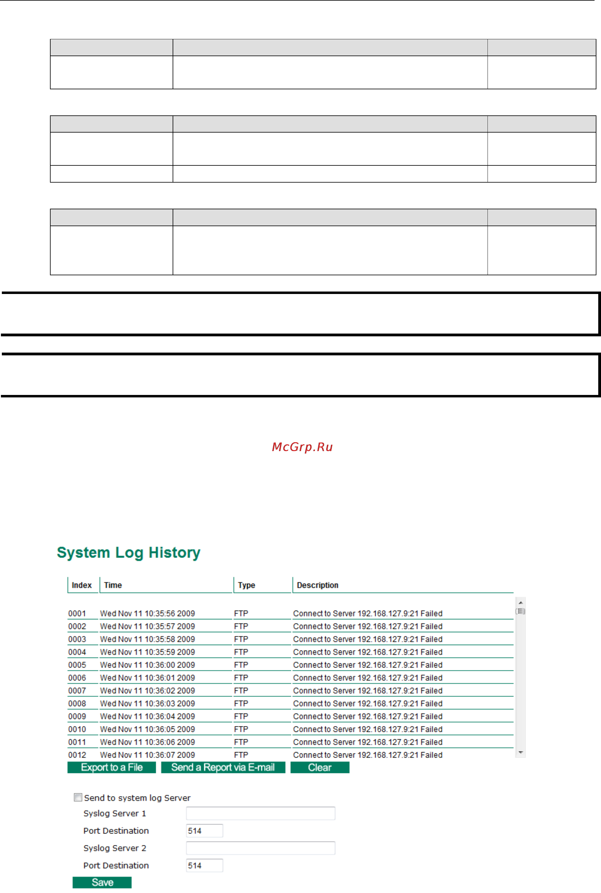 Moxa VPort 56-2MP-CAM10X [24/71] System log history