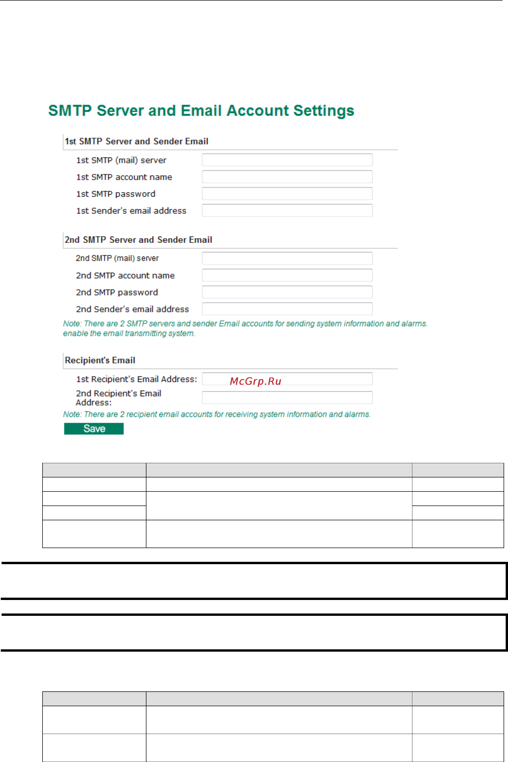Moxa VPort 56-2MP-CAM10X-S-SC-T [32/71] Smtp server and email account settings