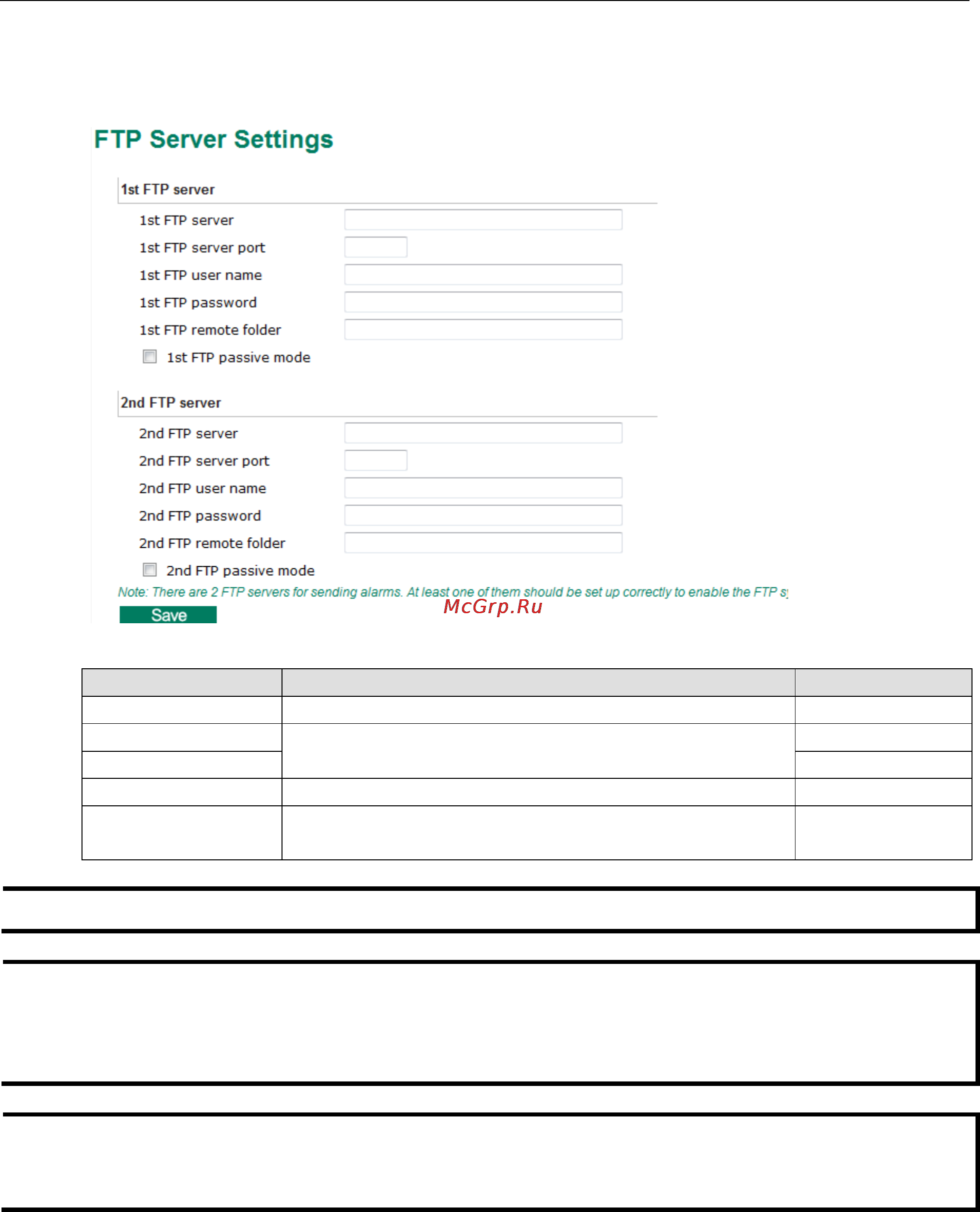 Moxa VPort 56-2MP-CAM10X-S-SC-T [33/71] Ftp server settings