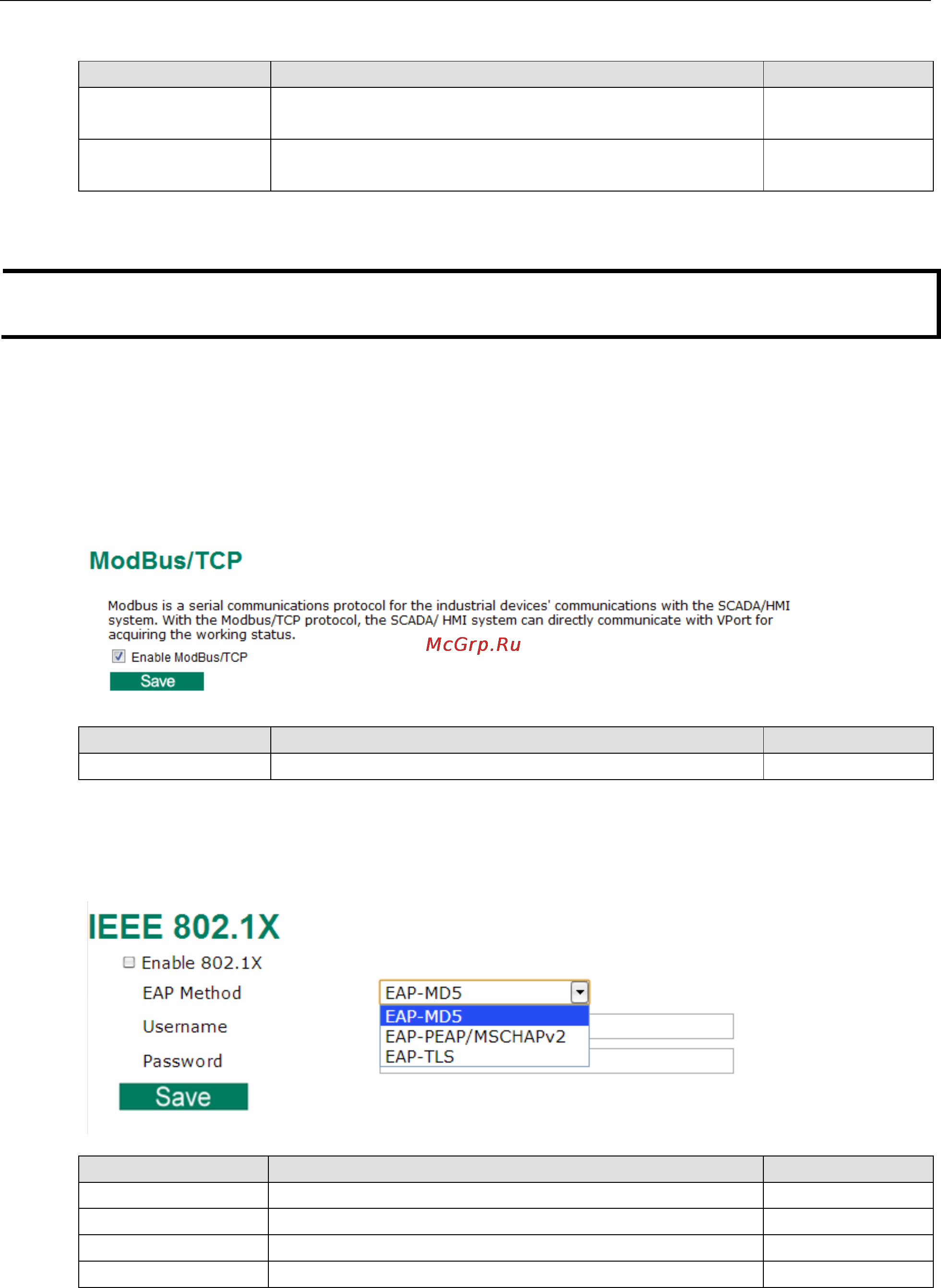 Moxa VPort 56-2MP-CAM10X-S-SC-T [41/71] Modbus tcp