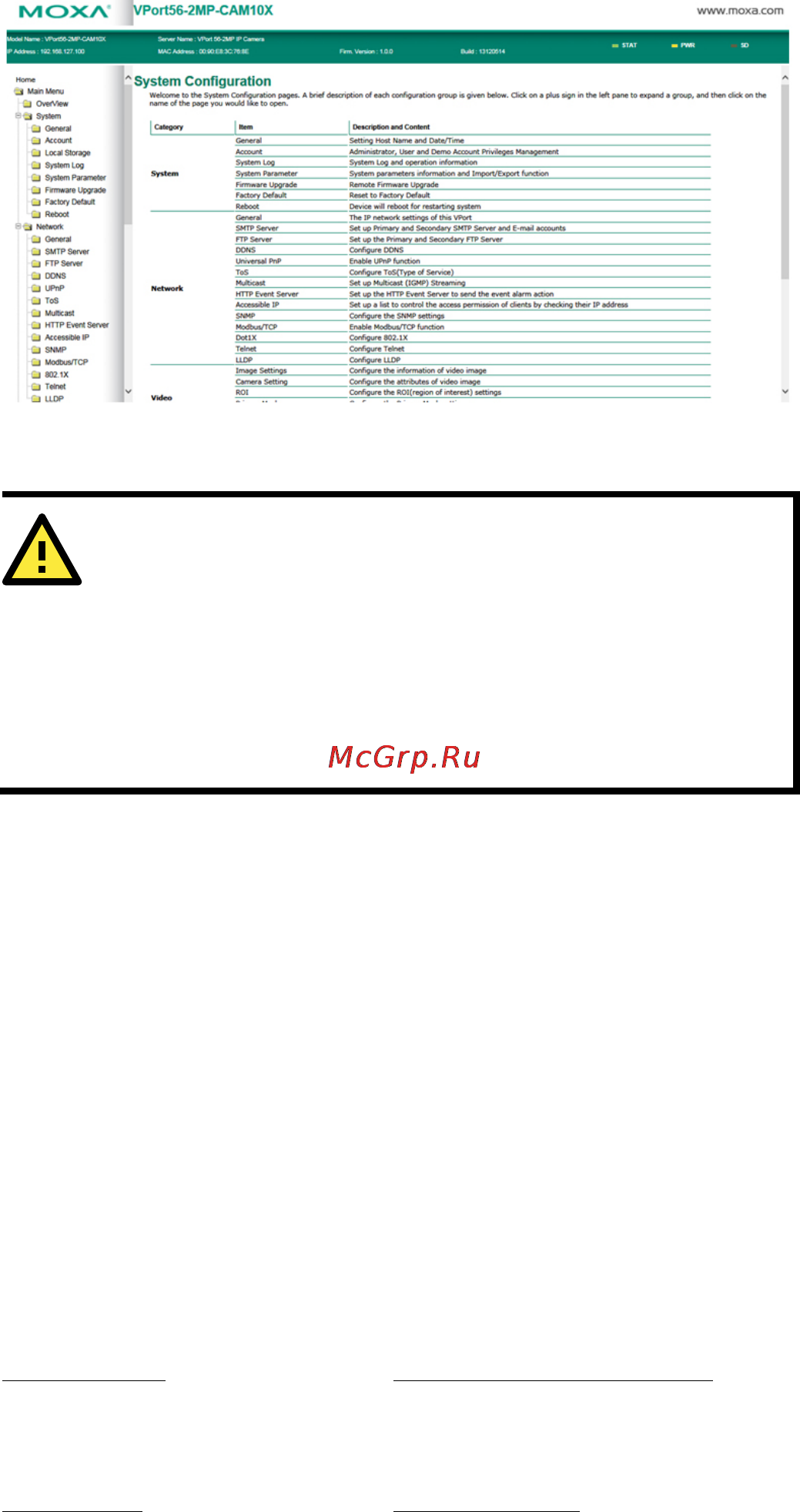 Moxa VPort 56-2MP-CAM10X [8/8] Safety first safety first