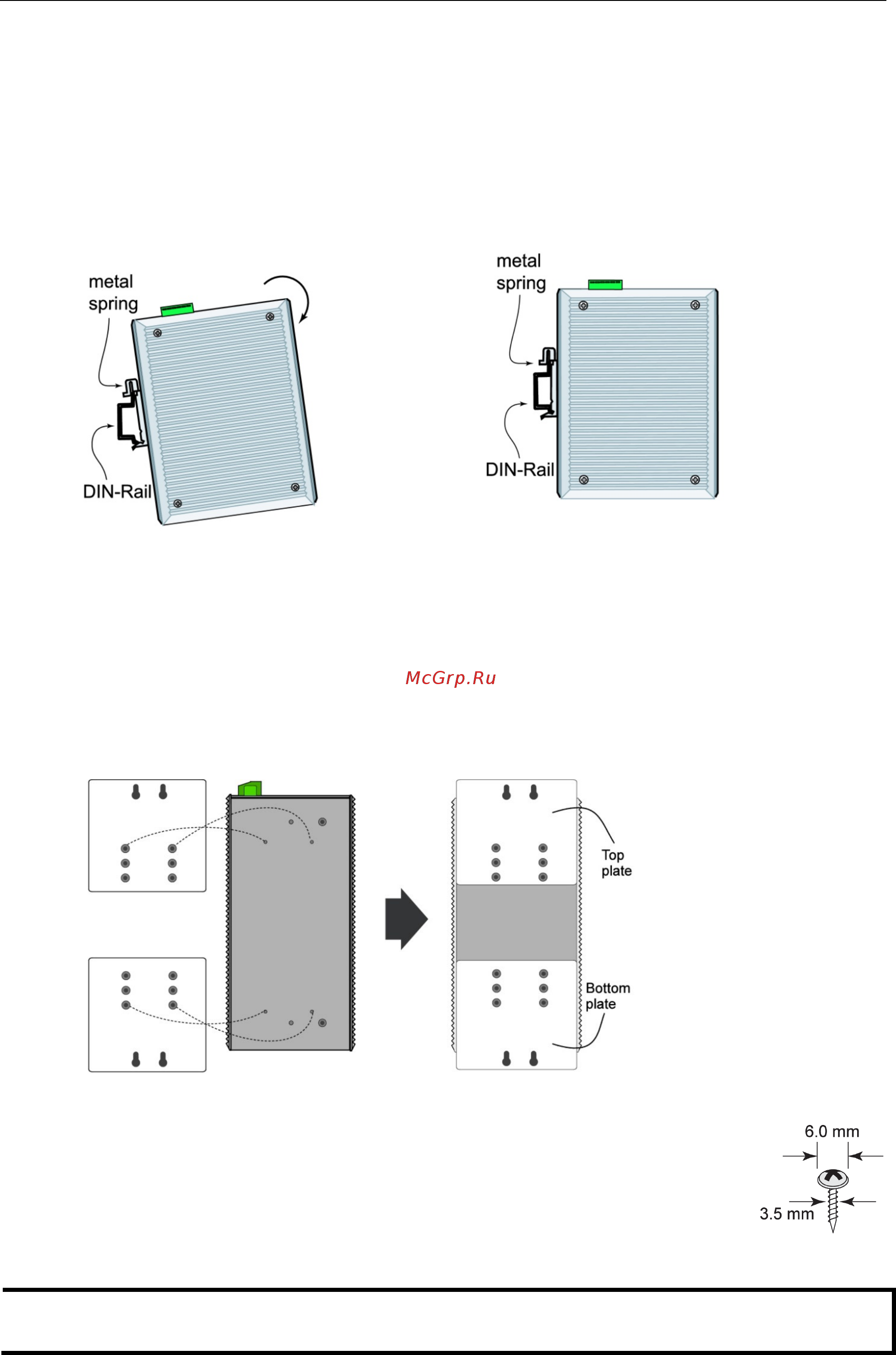 Moxa VPort 364A-S-SC [25/88] Din rail mounting