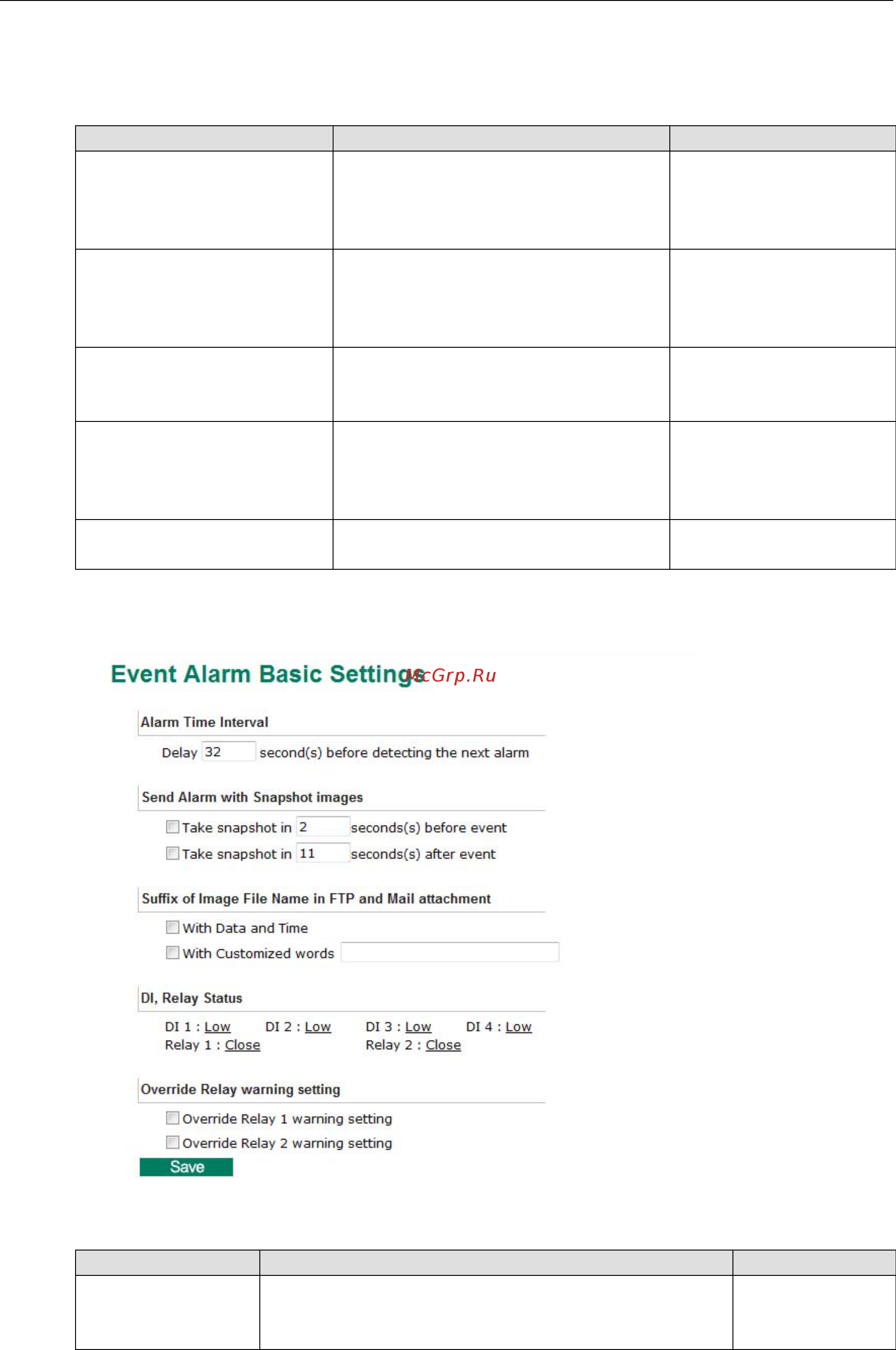 Moxa VPort 364A-S-SC-T [68/88] Event alarm