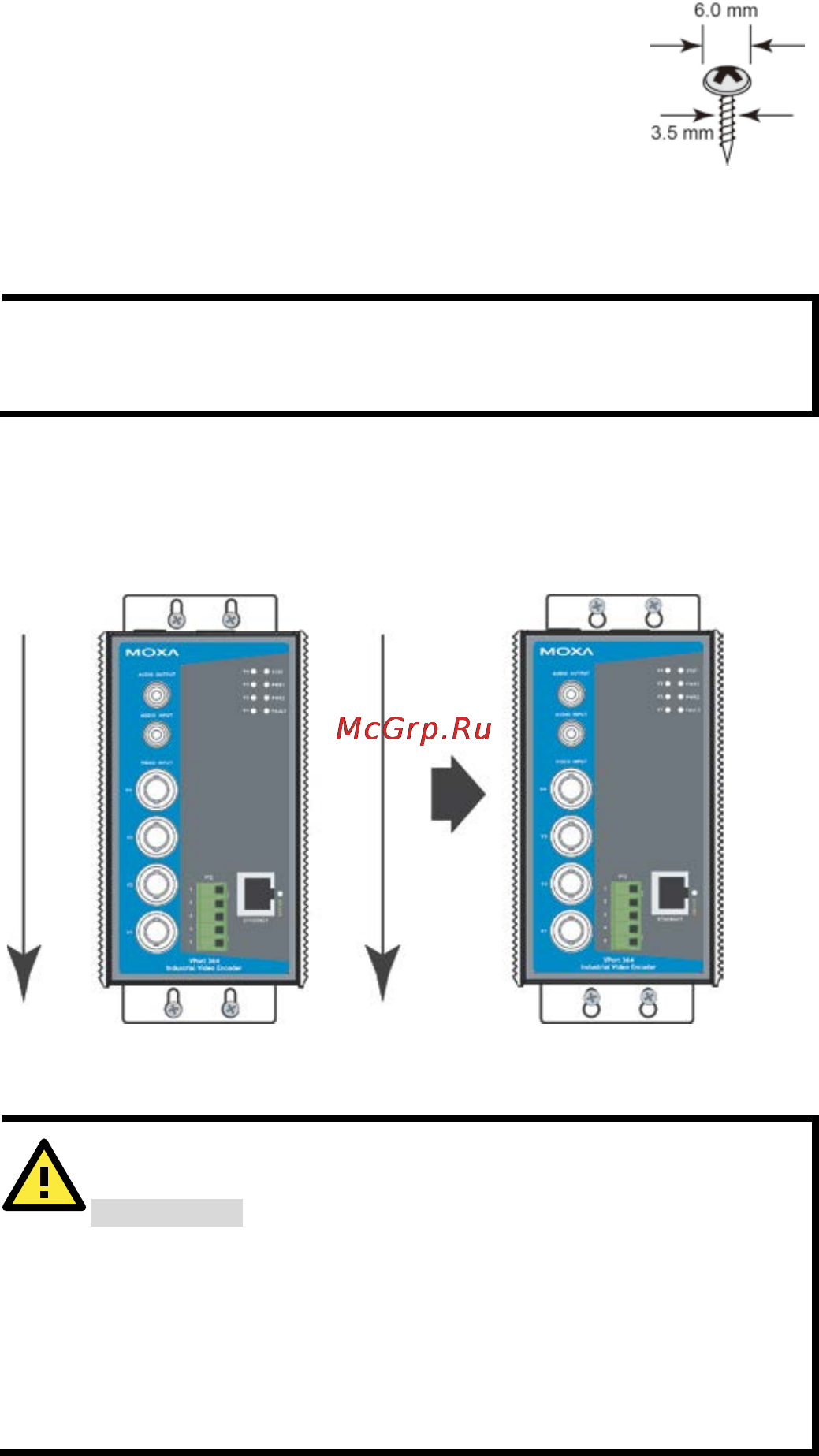 Moxa VPort 364A-M-SC-T [13/21] Wiring requirements