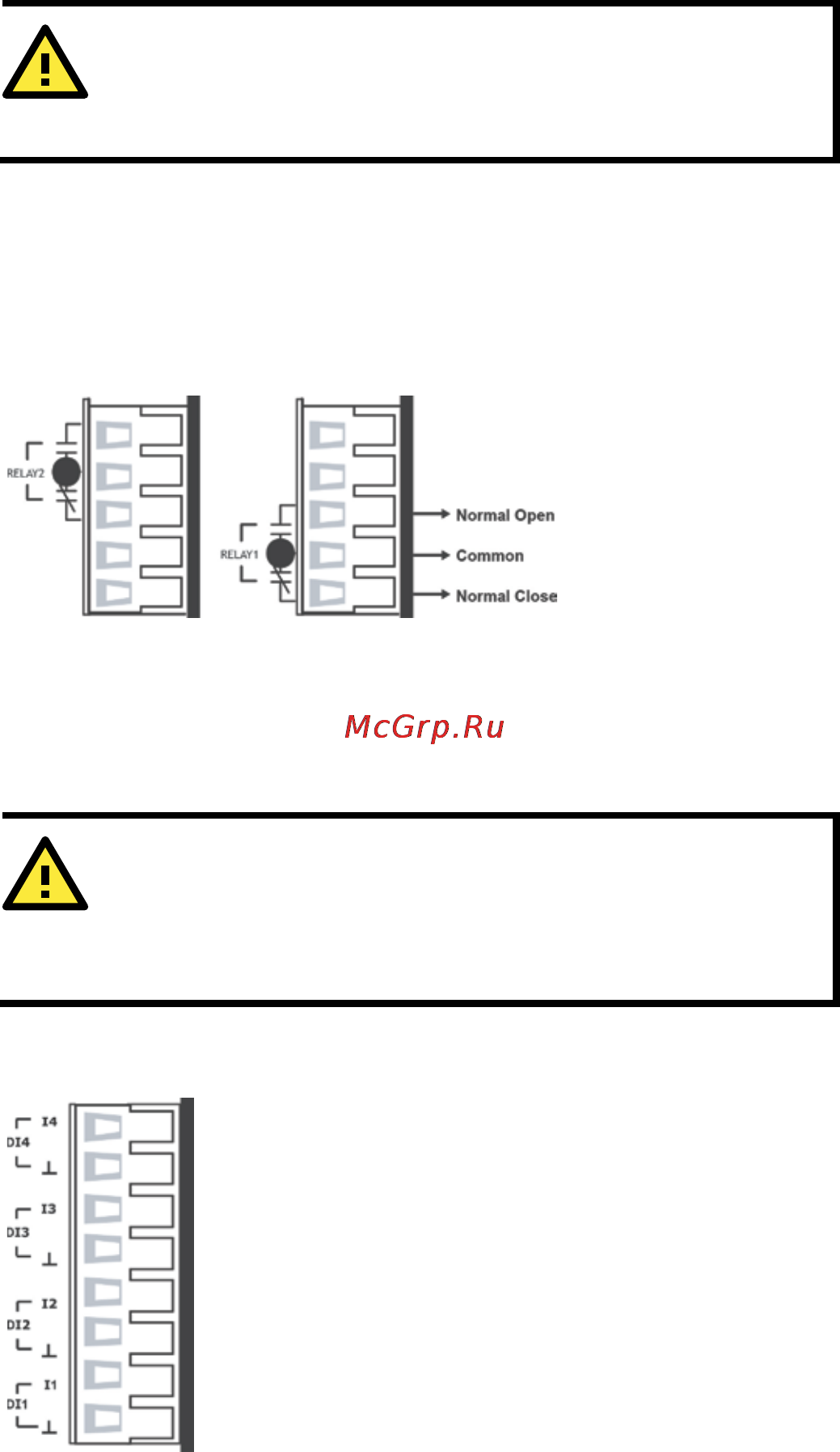 Moxa VPort 461A-T [15/21] Wiring the relay output