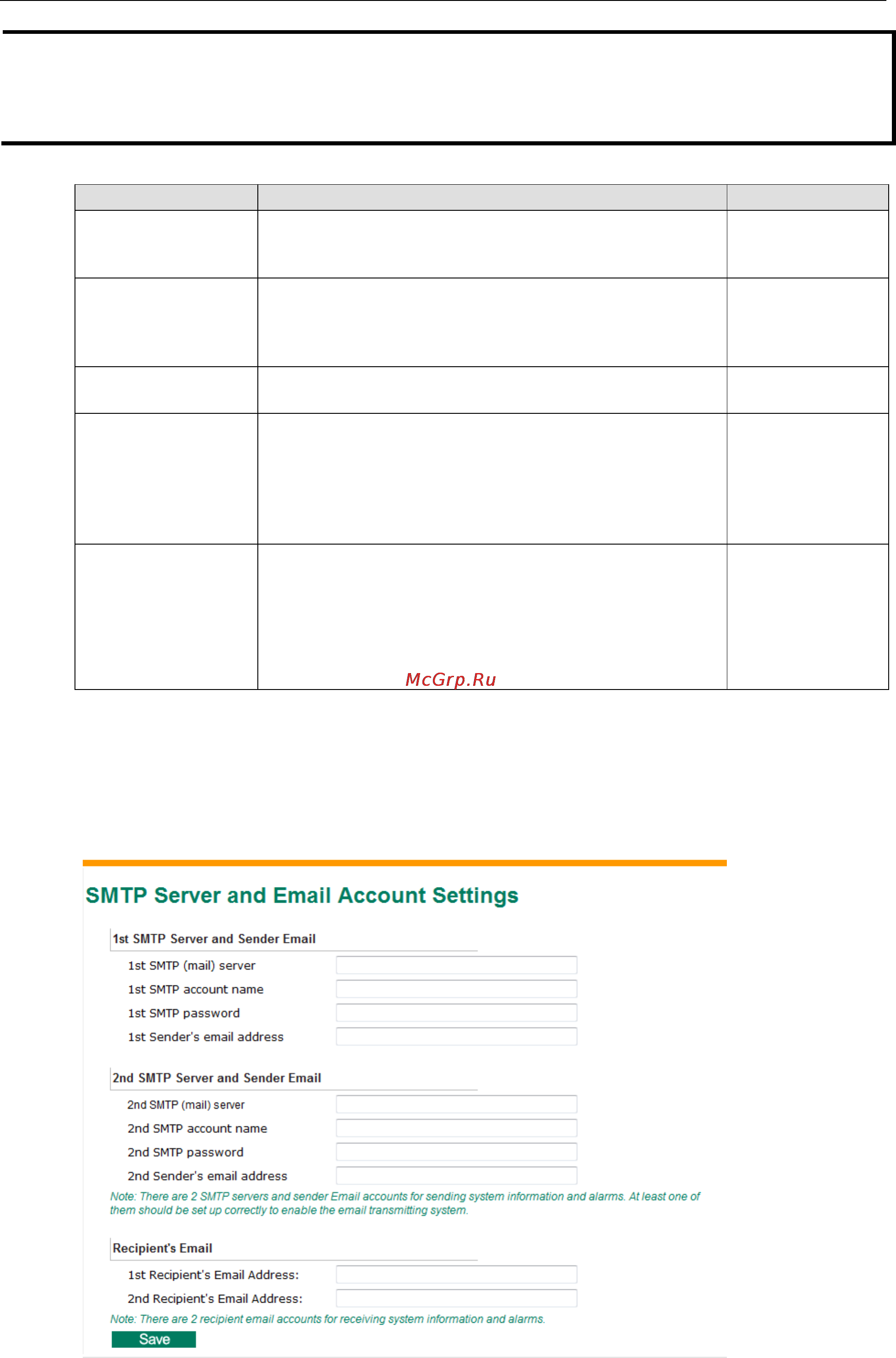 Moxa MxNVR-MO4-T [39/61] Smtp server and email account settings