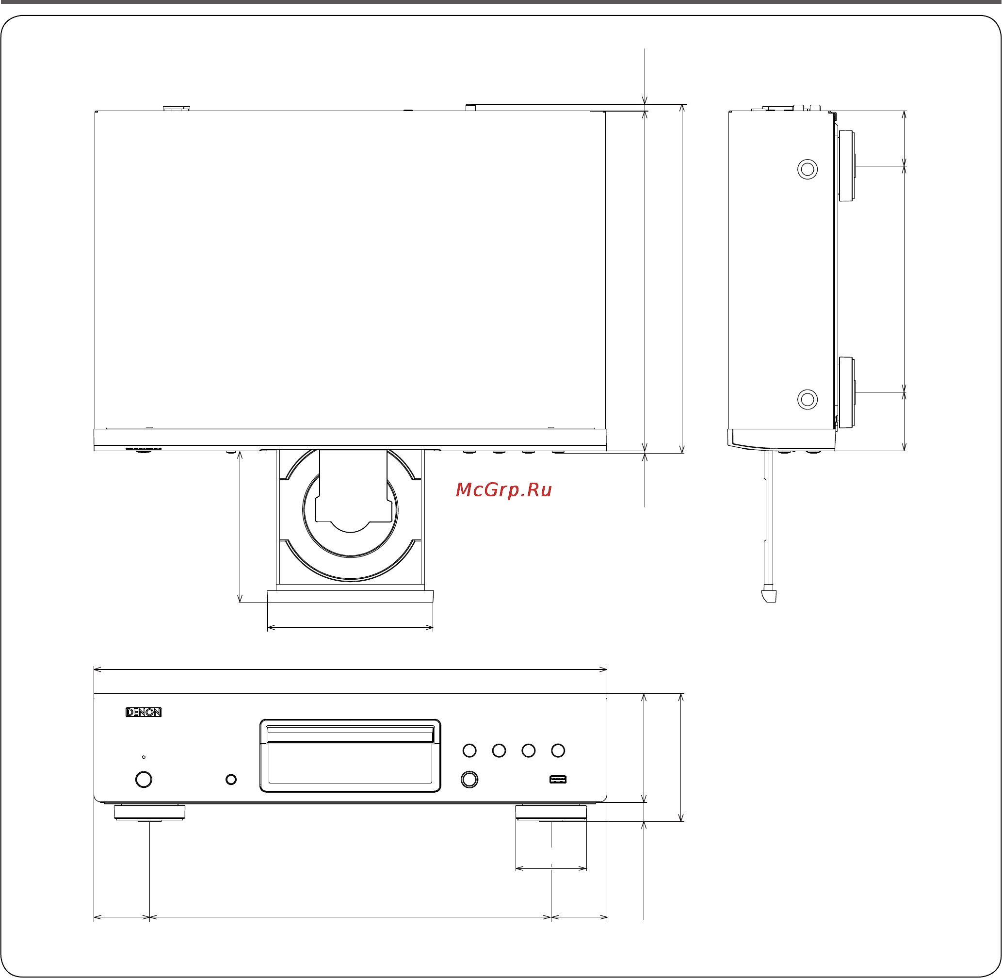 Denon DBT-1713 [69/77] Размеры
