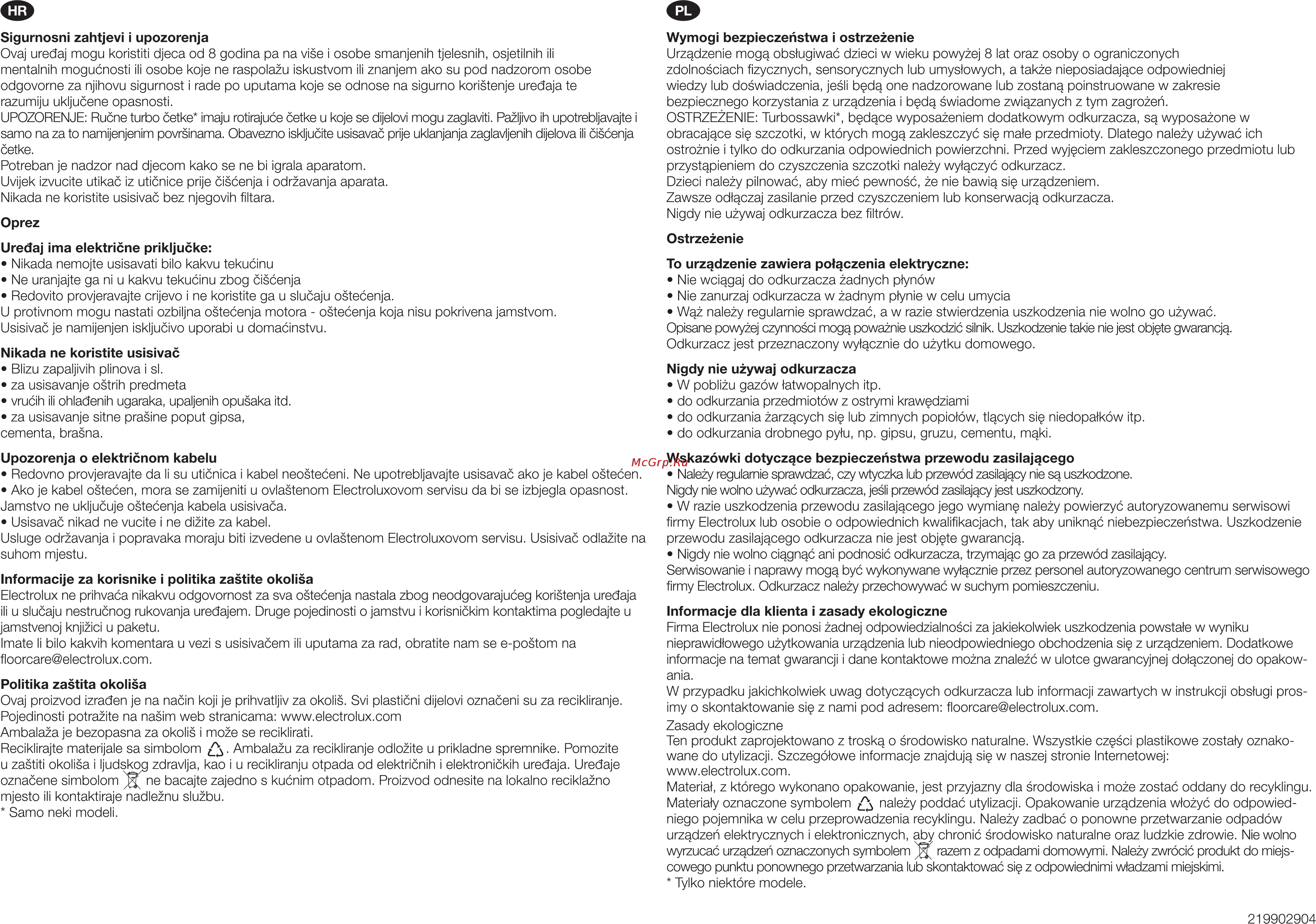 Electrolux ZP4001EL Инструкция по эксплуатации онлайн [4/11] 171917