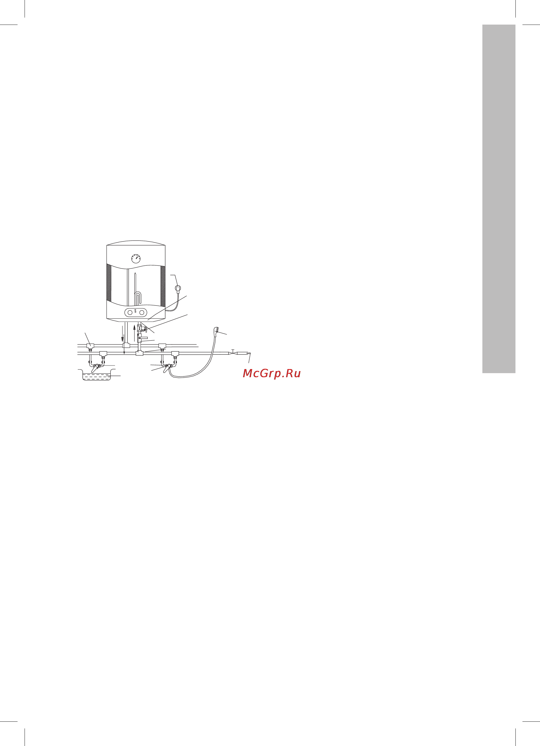 Electrolux EWH 30 Magnum Slim [5/20] Под клю че ние к во до про во ду