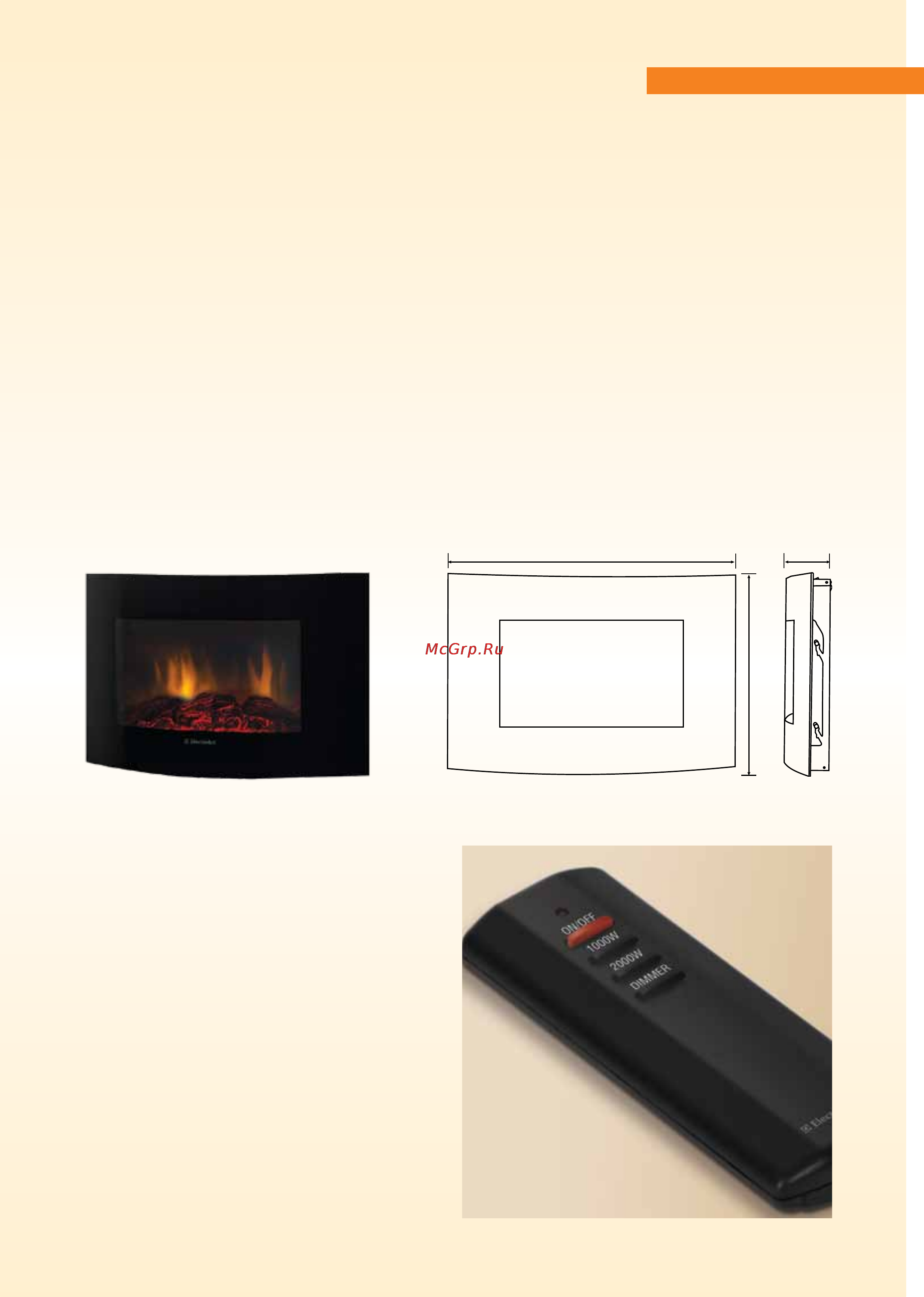Electrolux EFP/W-1200RCL [21/28] Электрический камин electrolux efp w 1200rrc