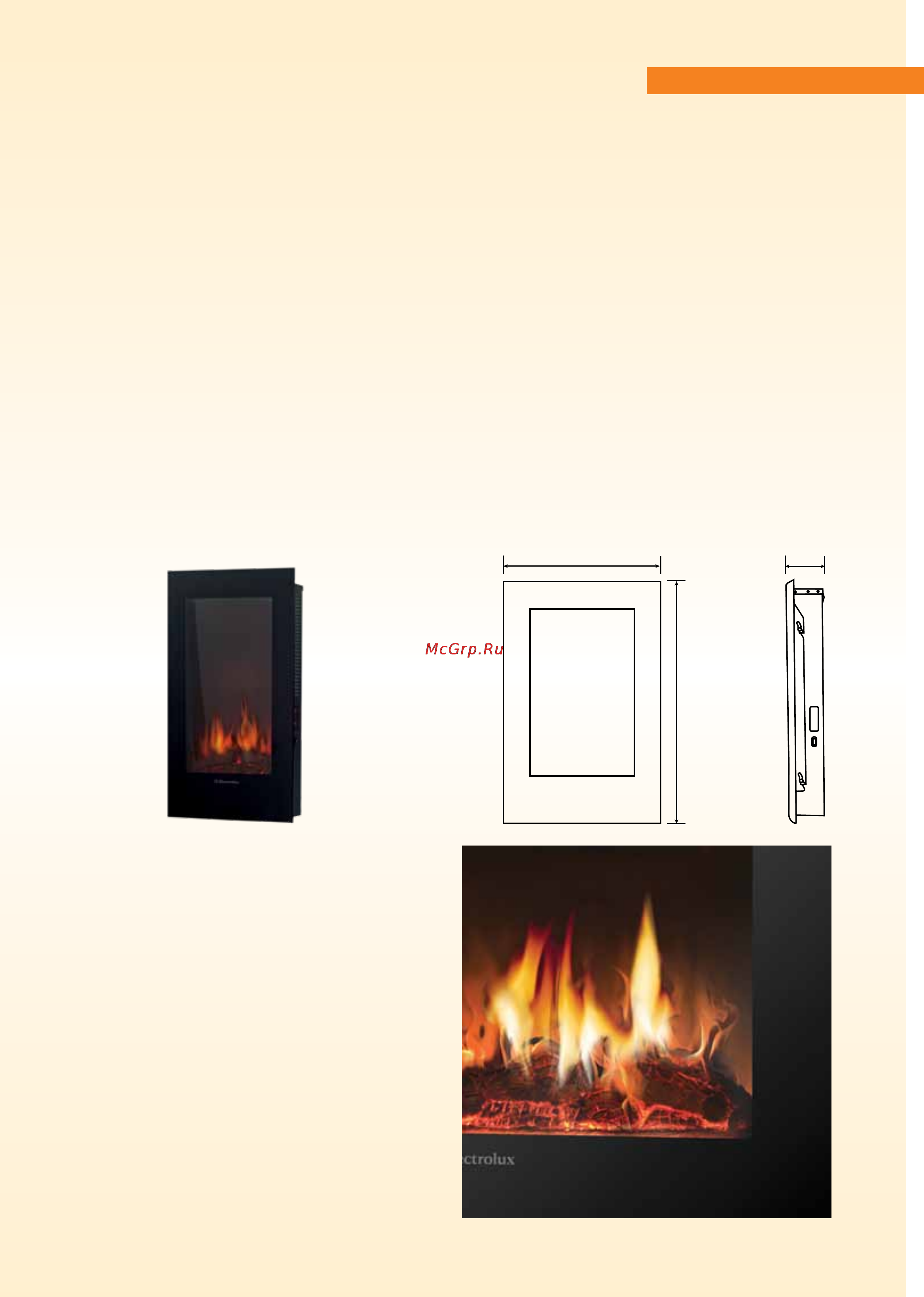 Electrolux EFP/W-1200RCL [23/28] Электрический камин electrolux efp w 1200rc