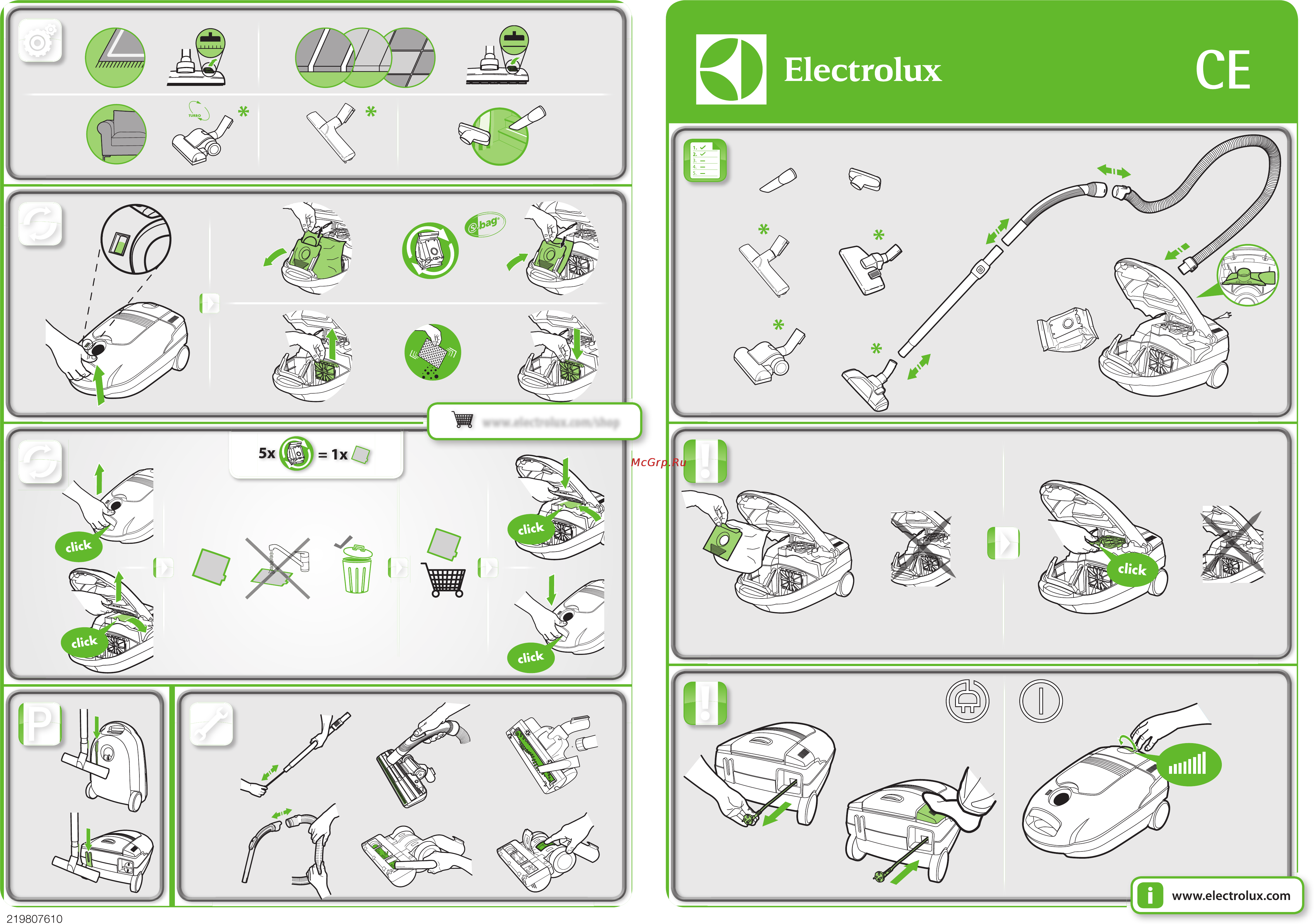 Electrolux CEANIMAL Инструкция по эксплуатации онлайн