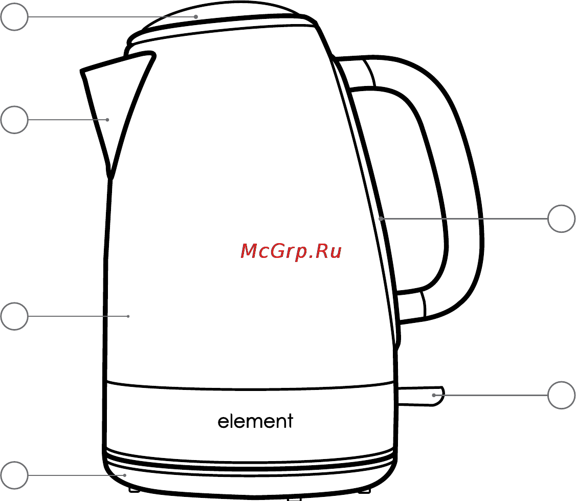Element el'kettle WF05MWG Инструкция по эксплуатации онлайн [3/5] 172028