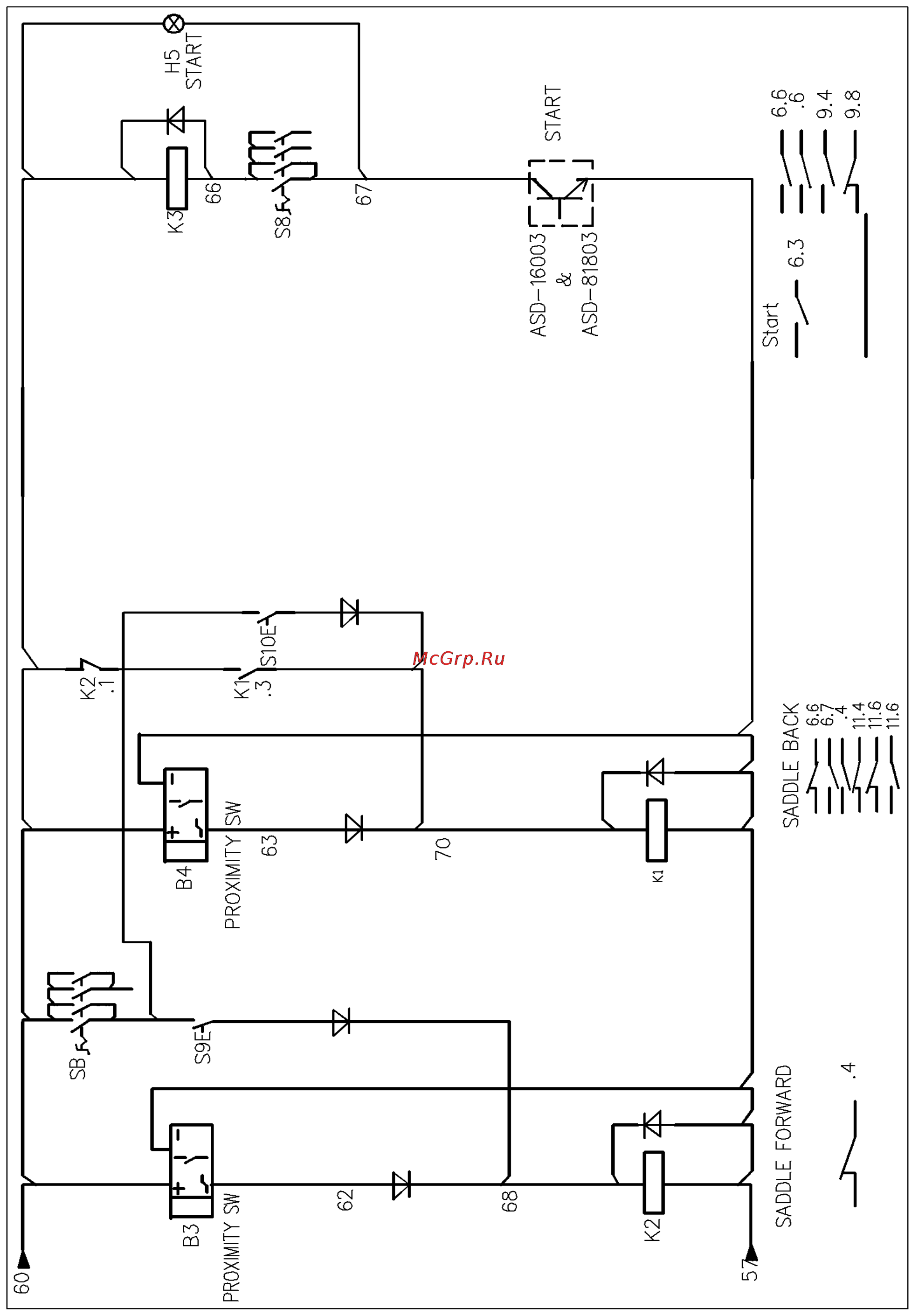 Jet JPSG-1020AH (ITA3A1020) [48/58] Схема поперечной подачи задняя и передняя