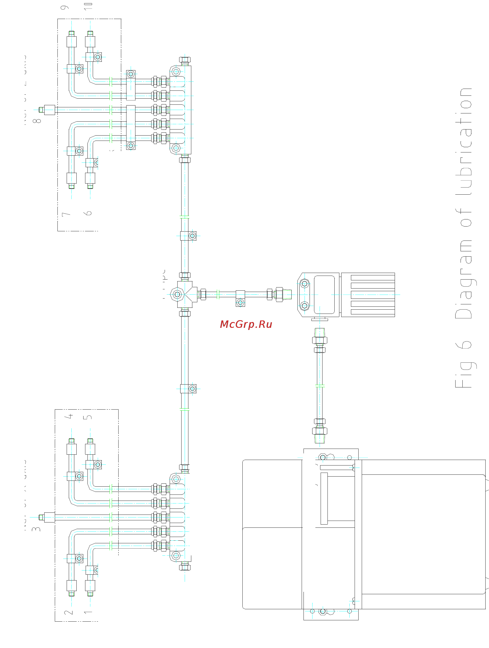 Jet KDCK-40S CNC (50000509T) [15/28] Рис 6 схема смазки