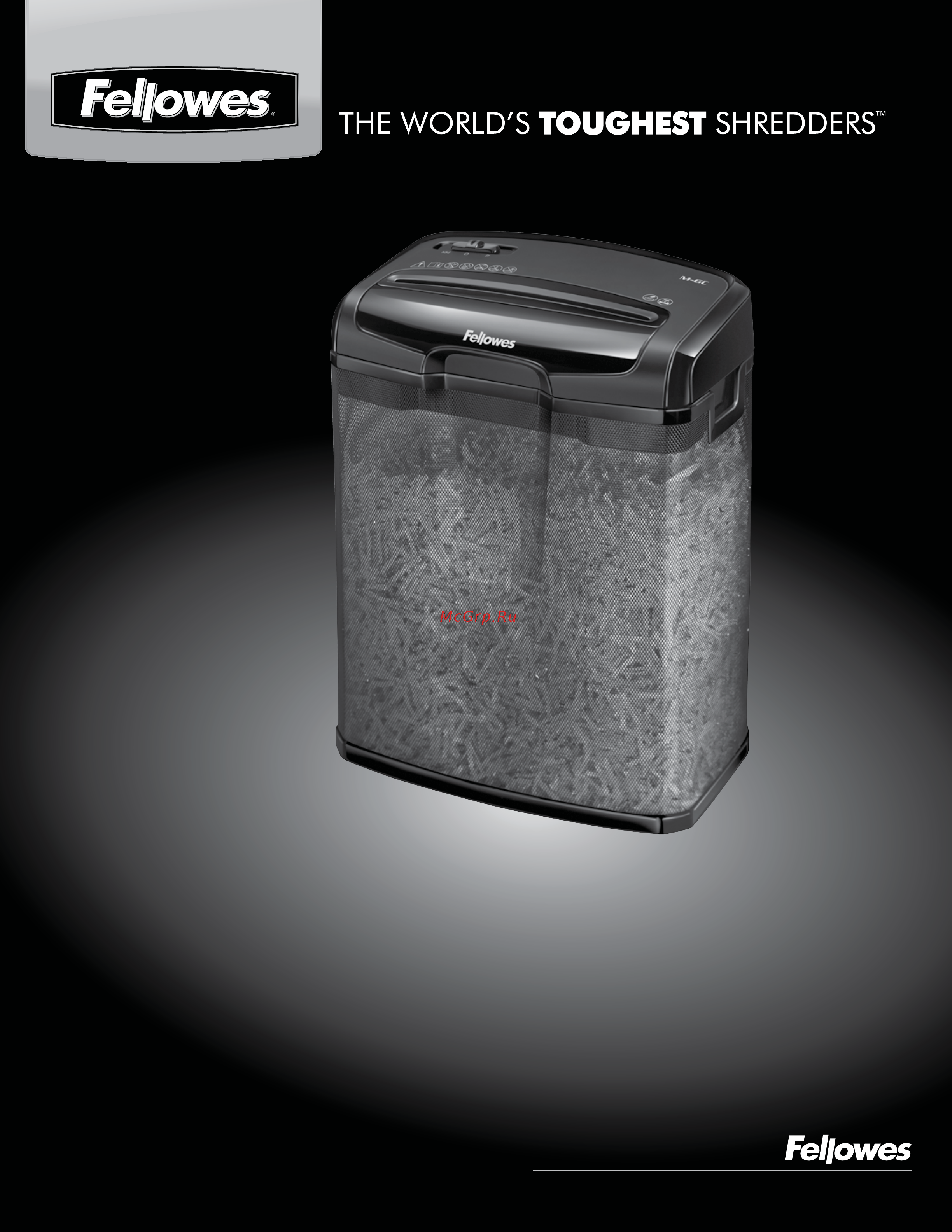 Fellowes PowerShred M-6C Инструкция по эксплуатации онлайн
