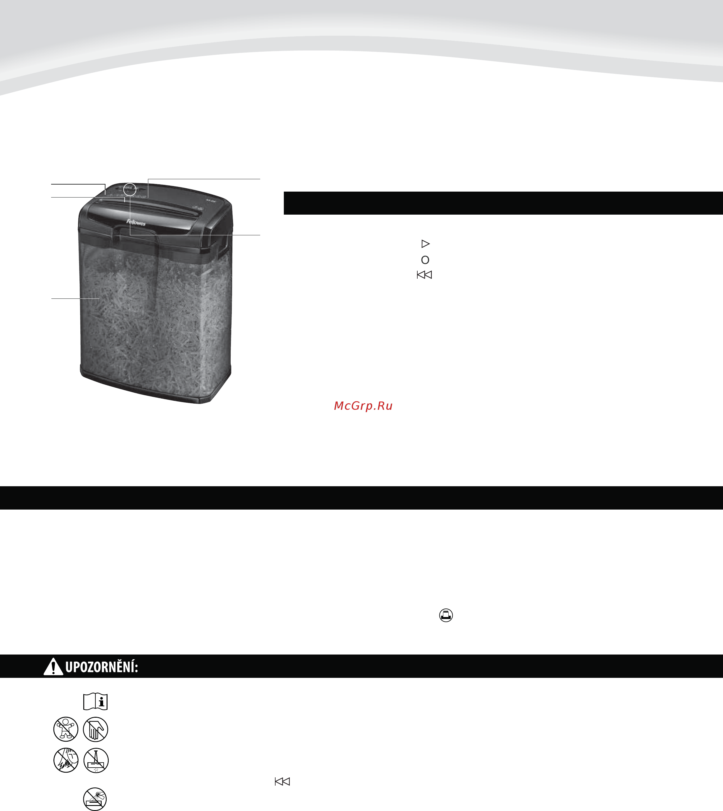 Fellowes PowerShred M-6C [30/40] Česky