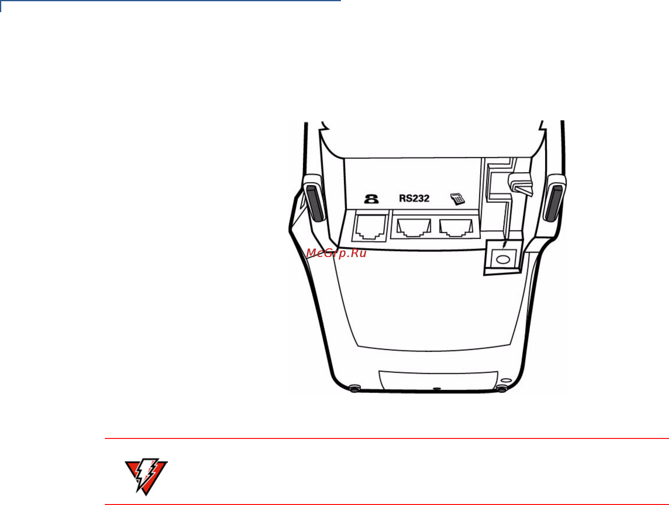 VeriFone Vx820 [18/56] Рис 4 соединительные порты