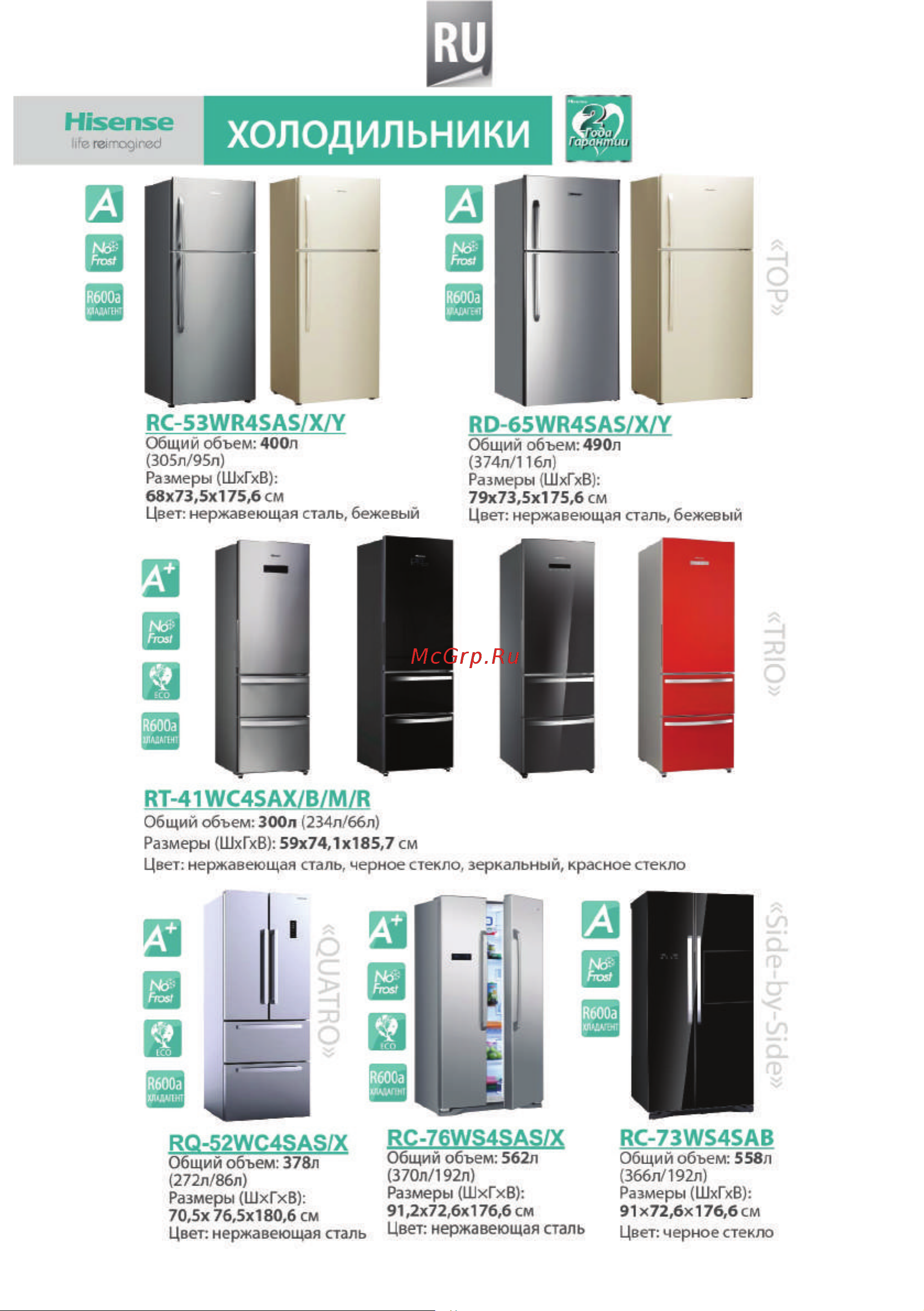 Hisense RС-67WС4SAS Инструкция по эксплуатации онлайн [30/35] 172286