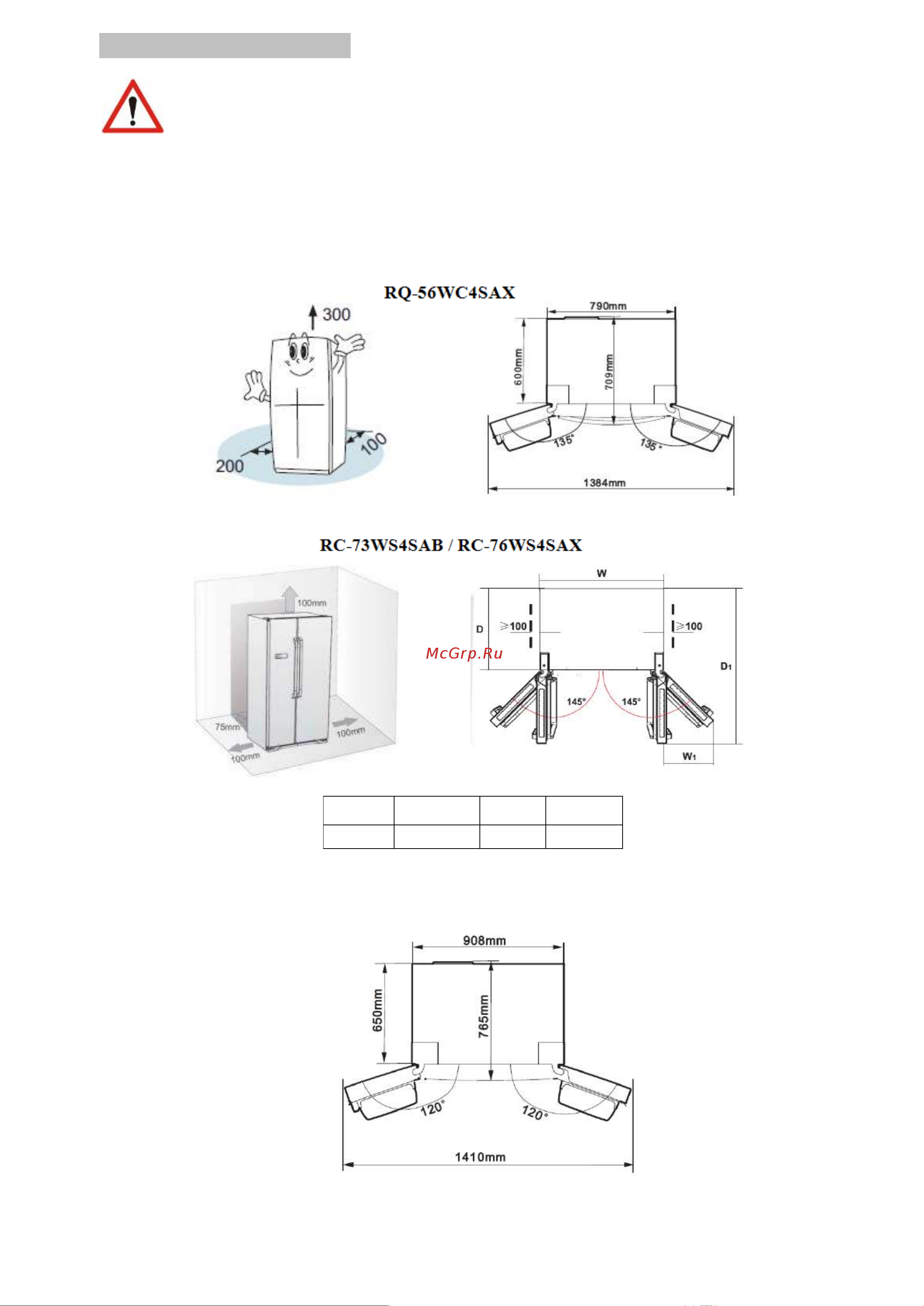 Hisense RС-67WС4SAS [7/35] Установка холодильника