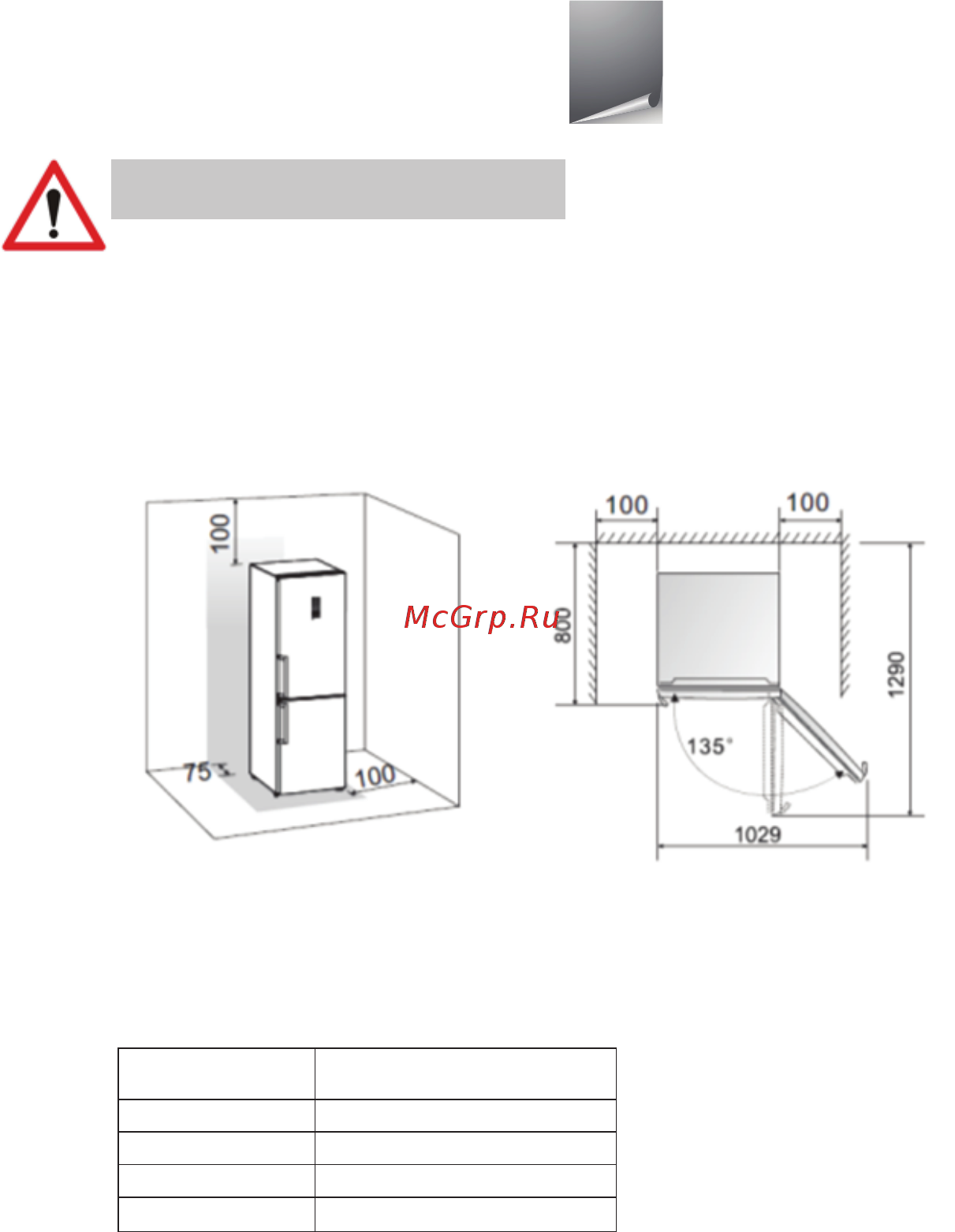 Hisense RD44WC4SAS [6/31] Установка холодильника