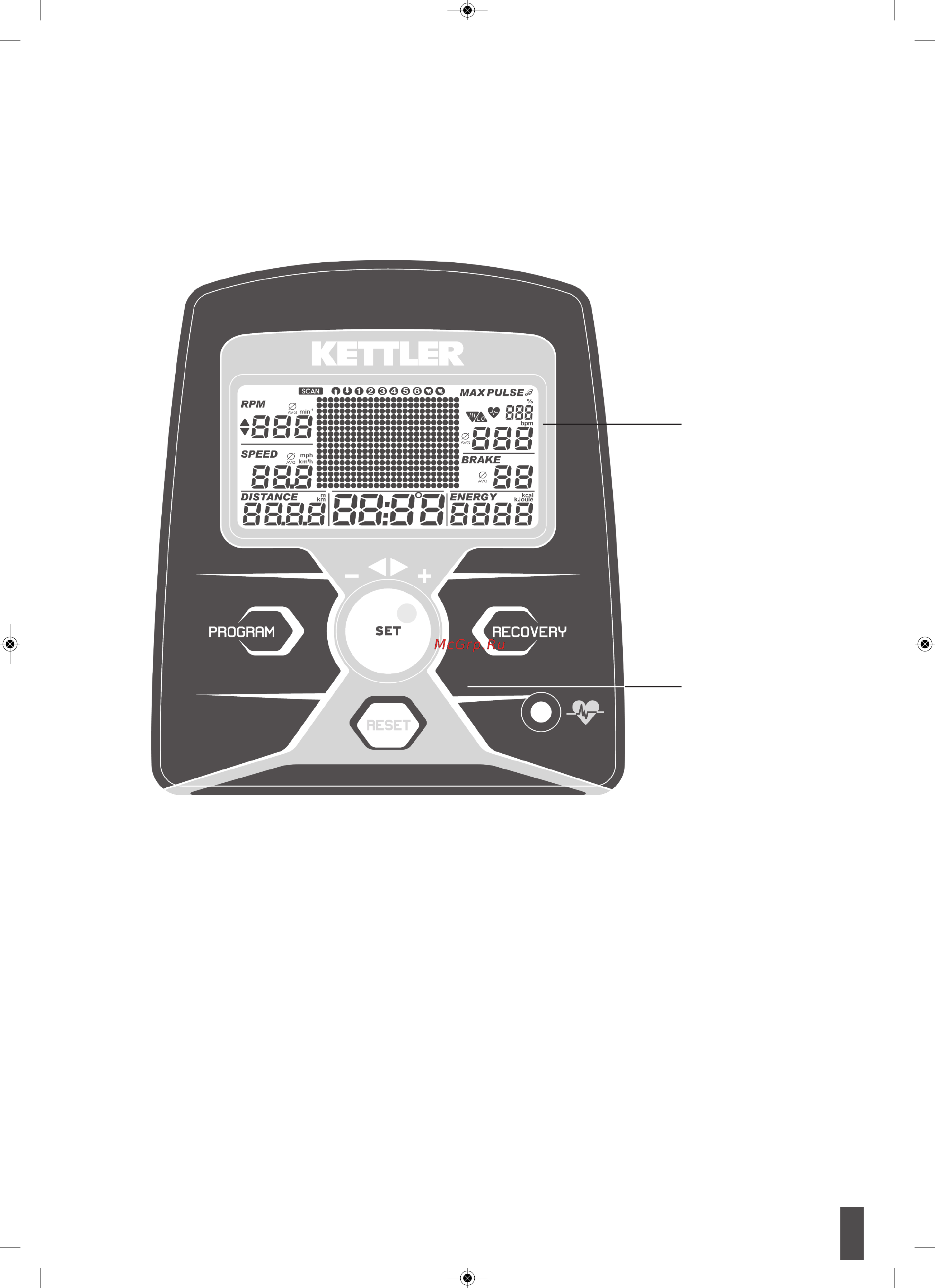 Kettler Giro R [3/20] Дисплей