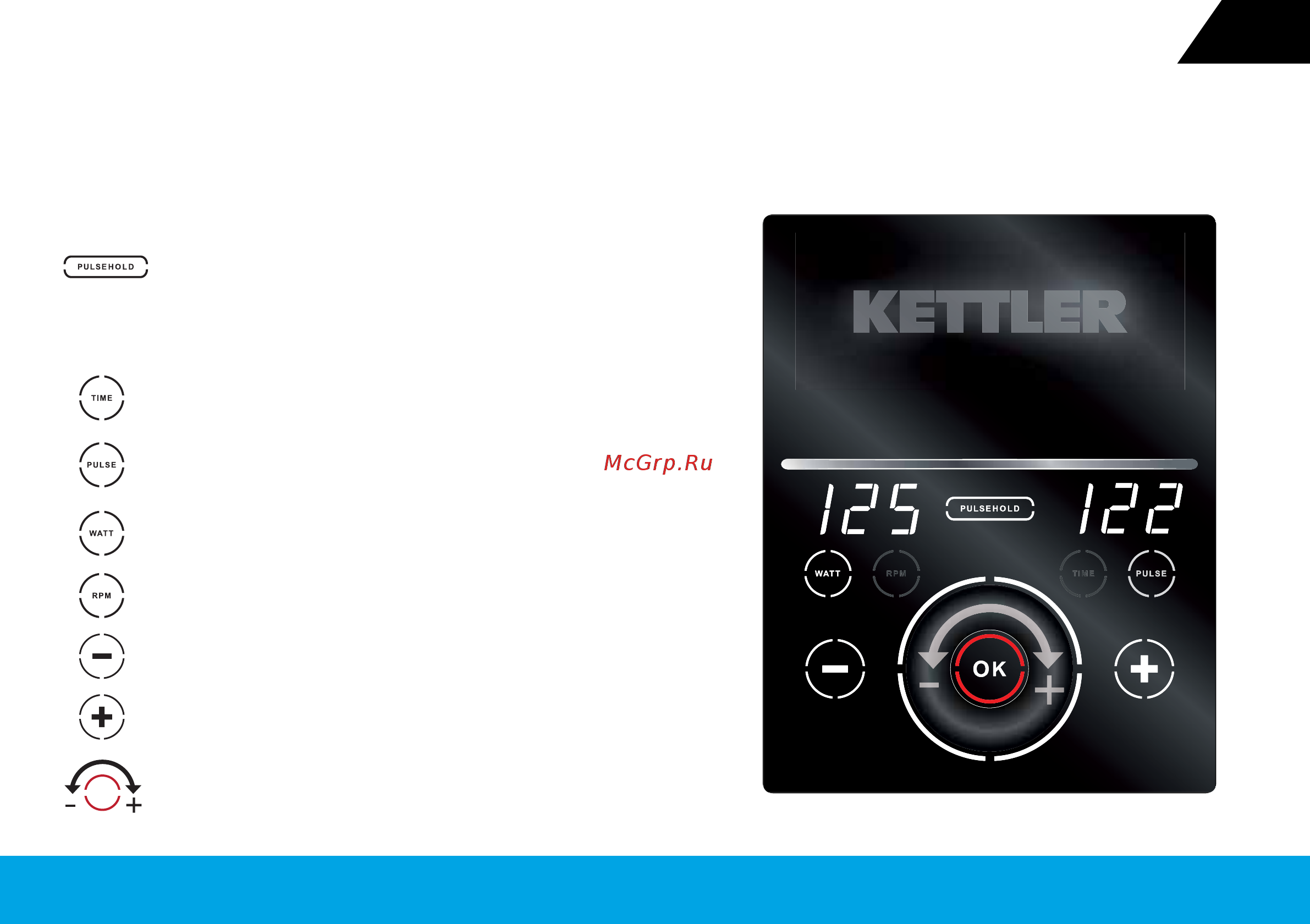 Kettler Skylon S [5/11] Управление функции кнопок