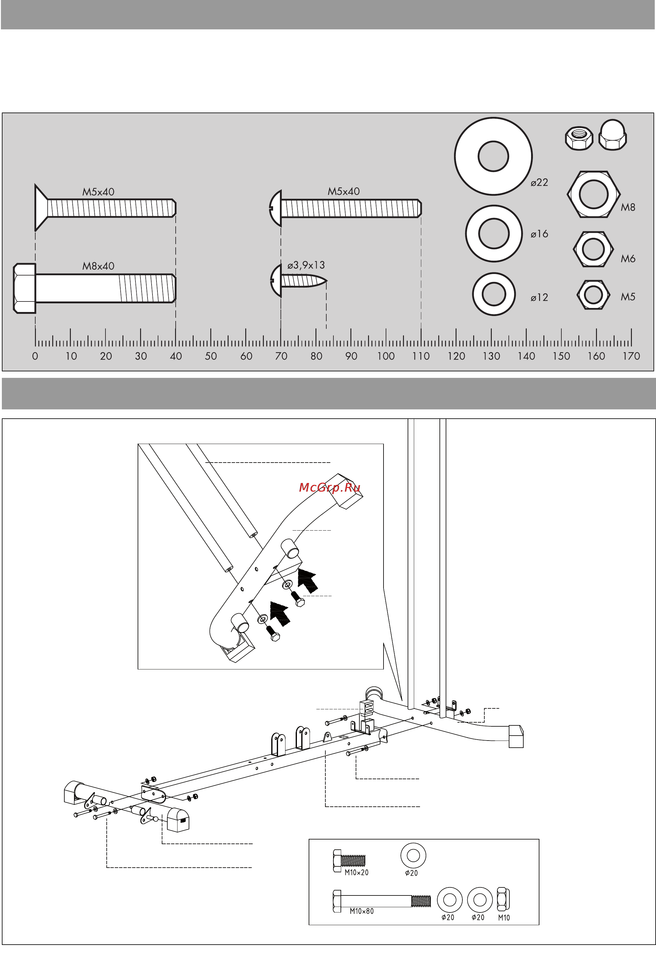 Kettler Multigym [5/27] Messhilfe für verschraubungsmaterial