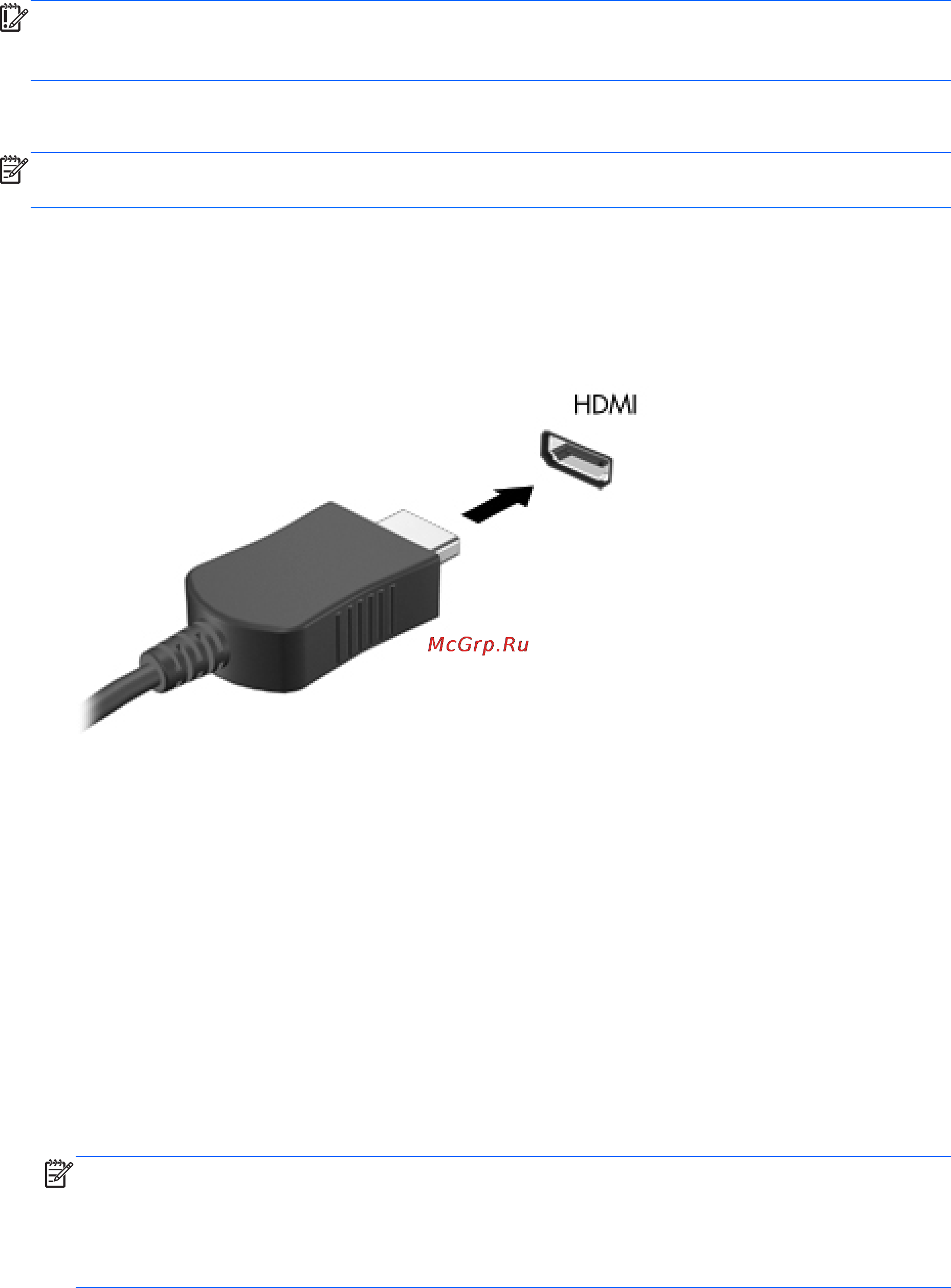 HP Pavilion 15-p216ur [41/92] Подключение видеоустройств с помощью кабеля hdmi