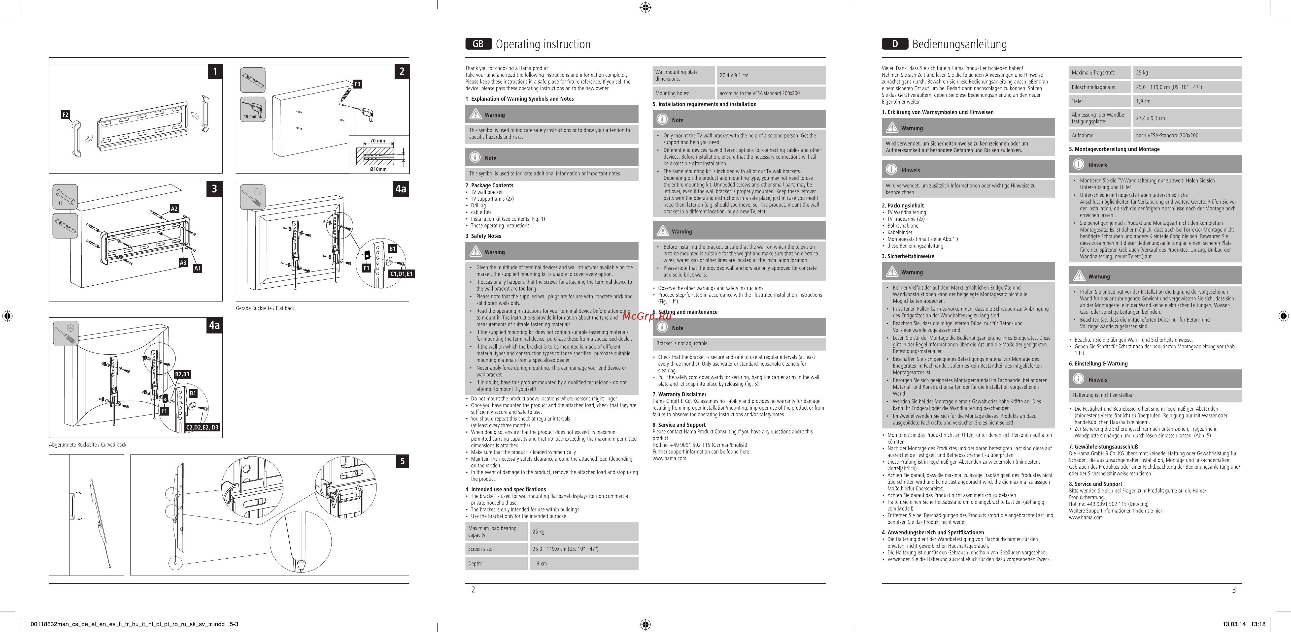 Hama H-118632 [2/10] Operating instruction